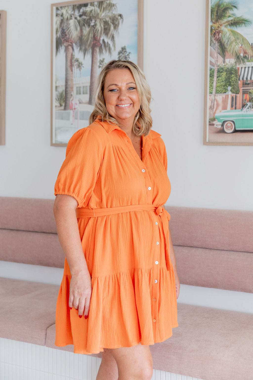 Mali Dress in Orange