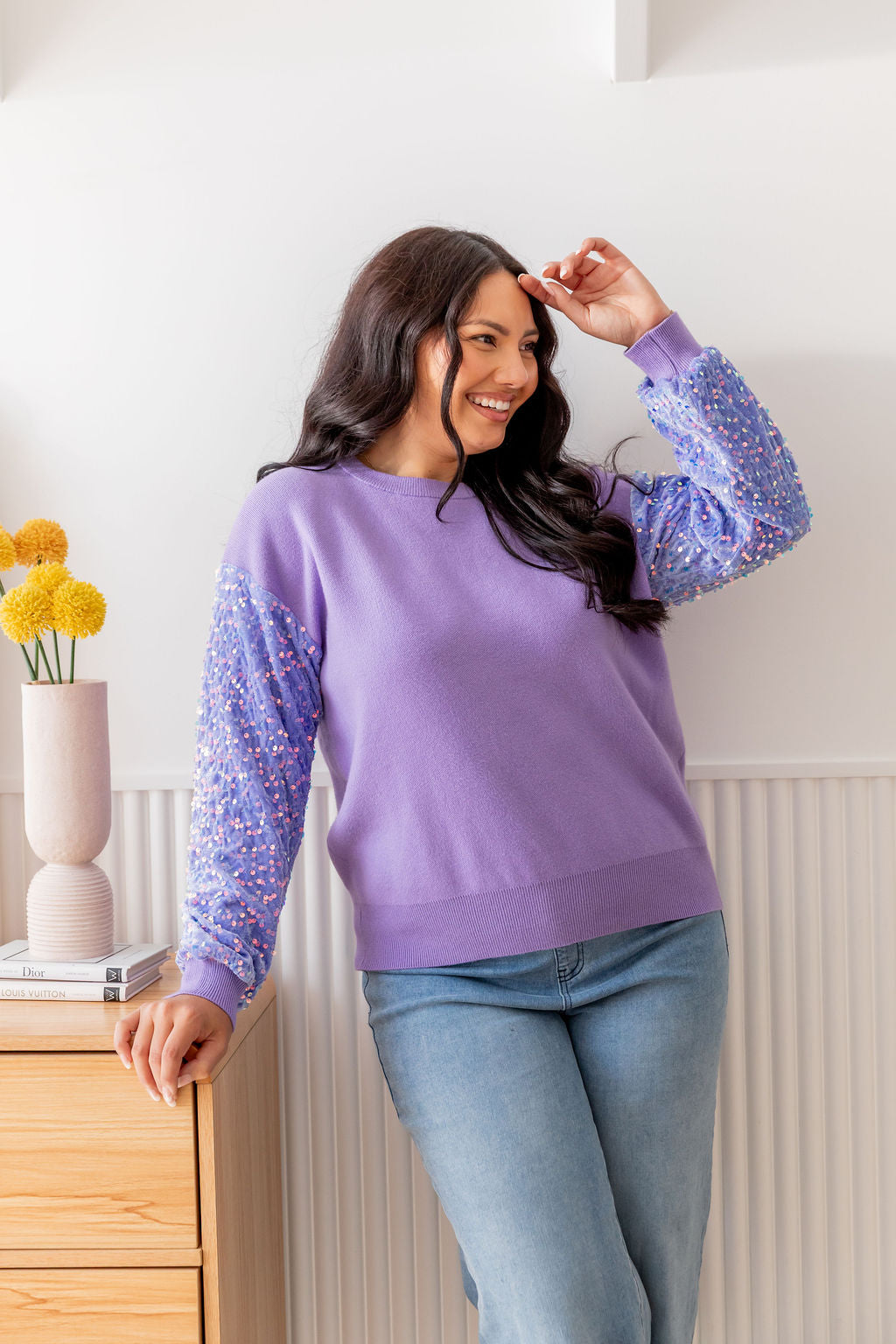 Glam Knit in Lilac