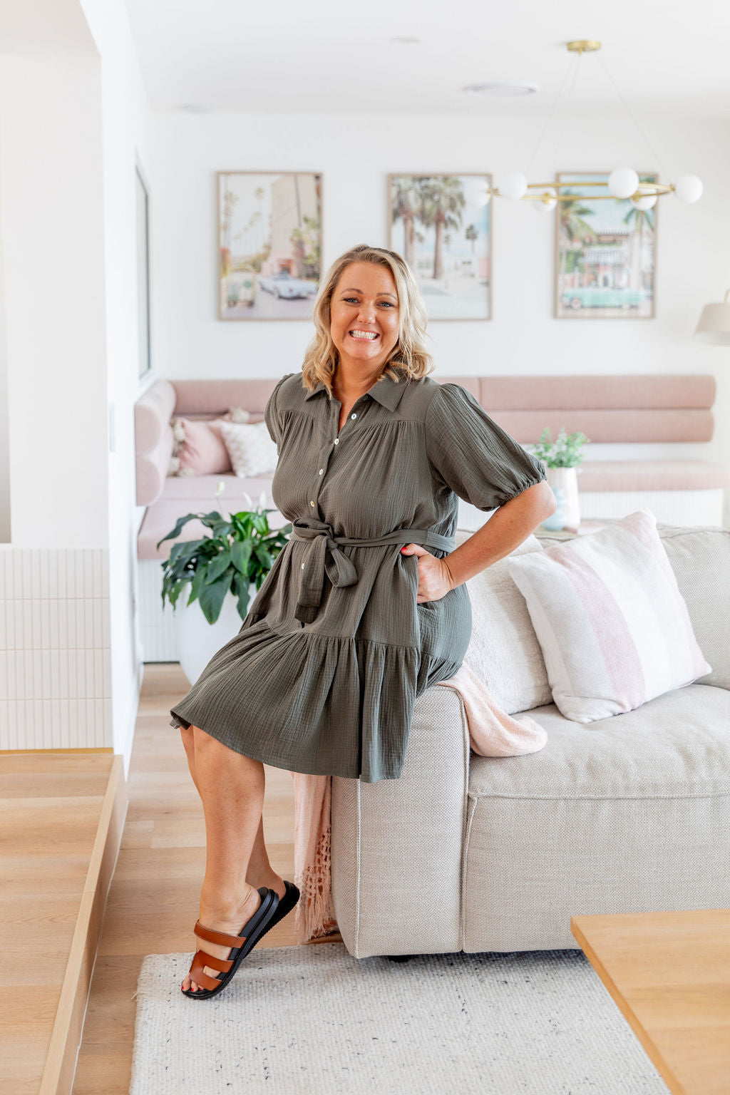 Mali Dress in Khaki
