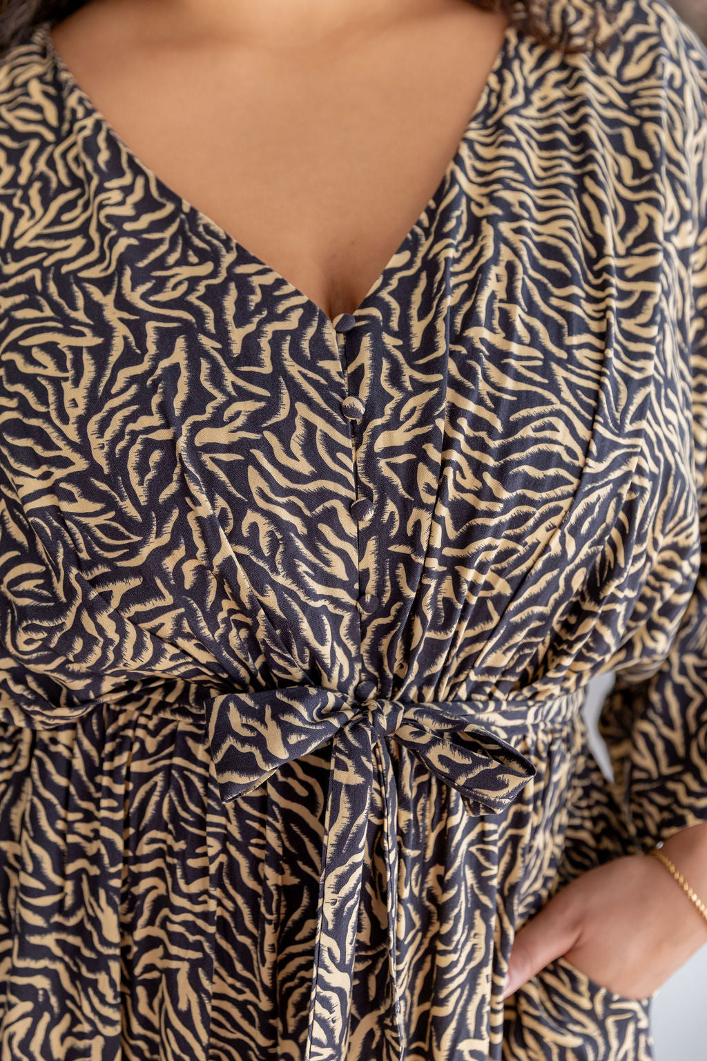 Polly Jumpsuit in Zebra
