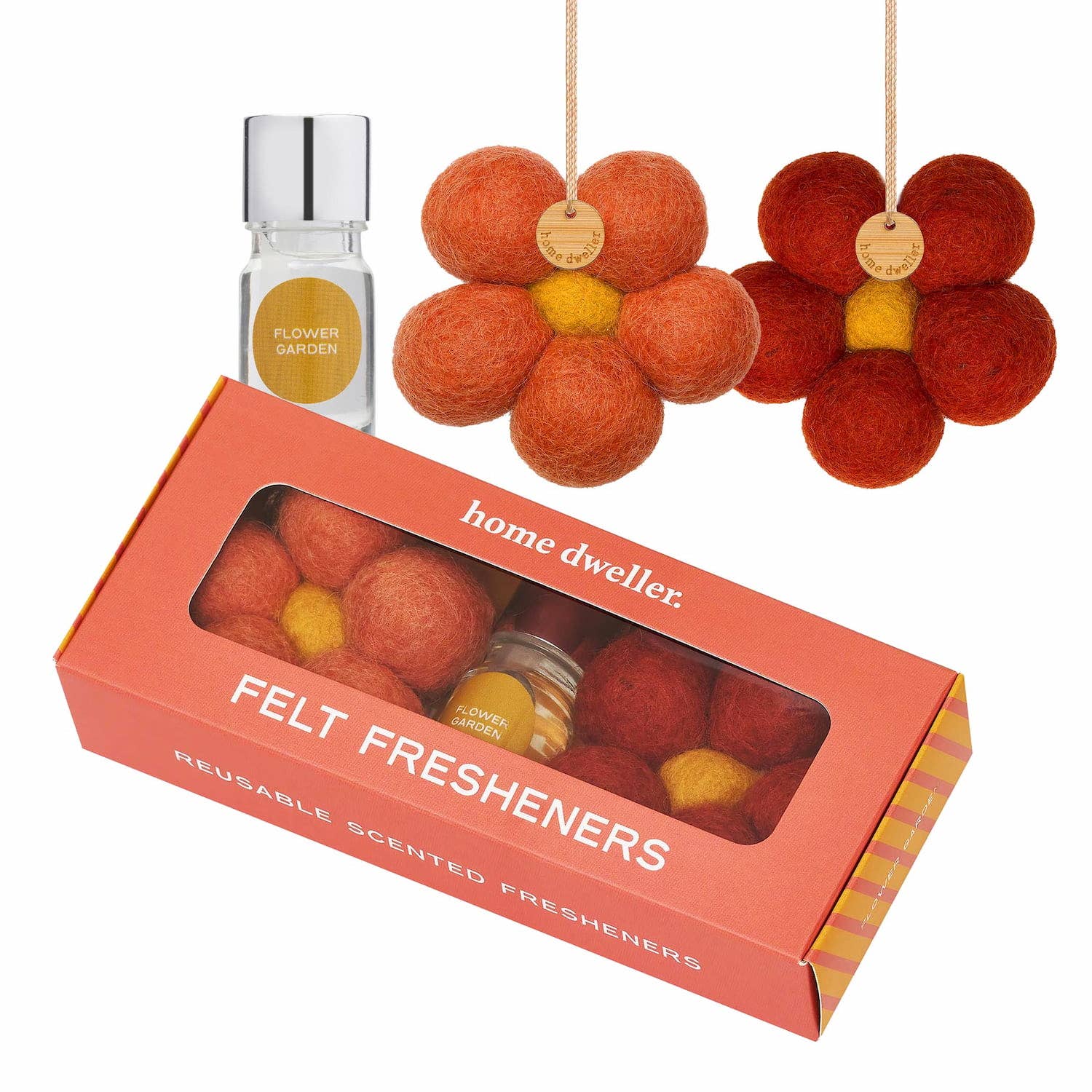 Felt Flower Fresheners - Flower Garden
