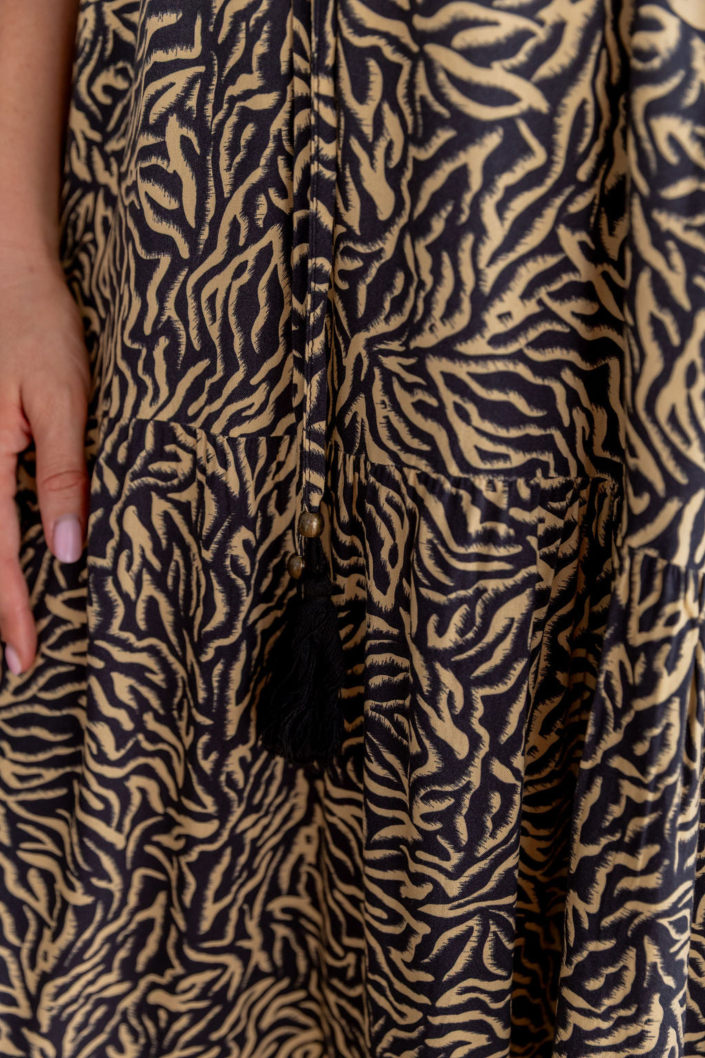 Addison Maxi Dress in Zebra