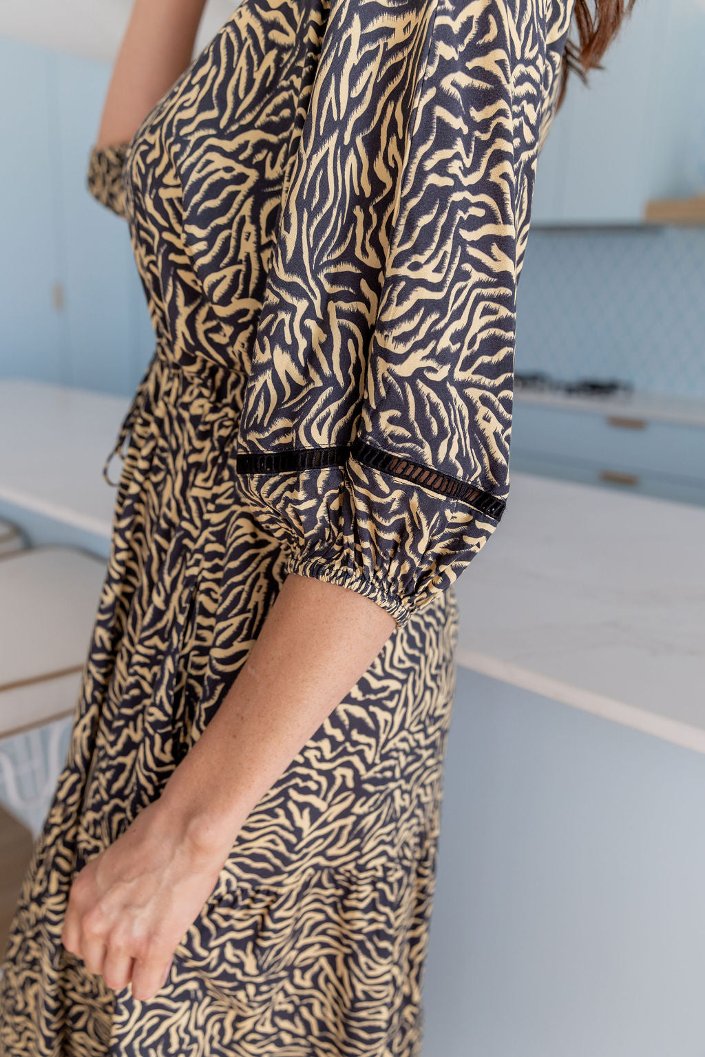 Addison Maxi Dress in Zebra