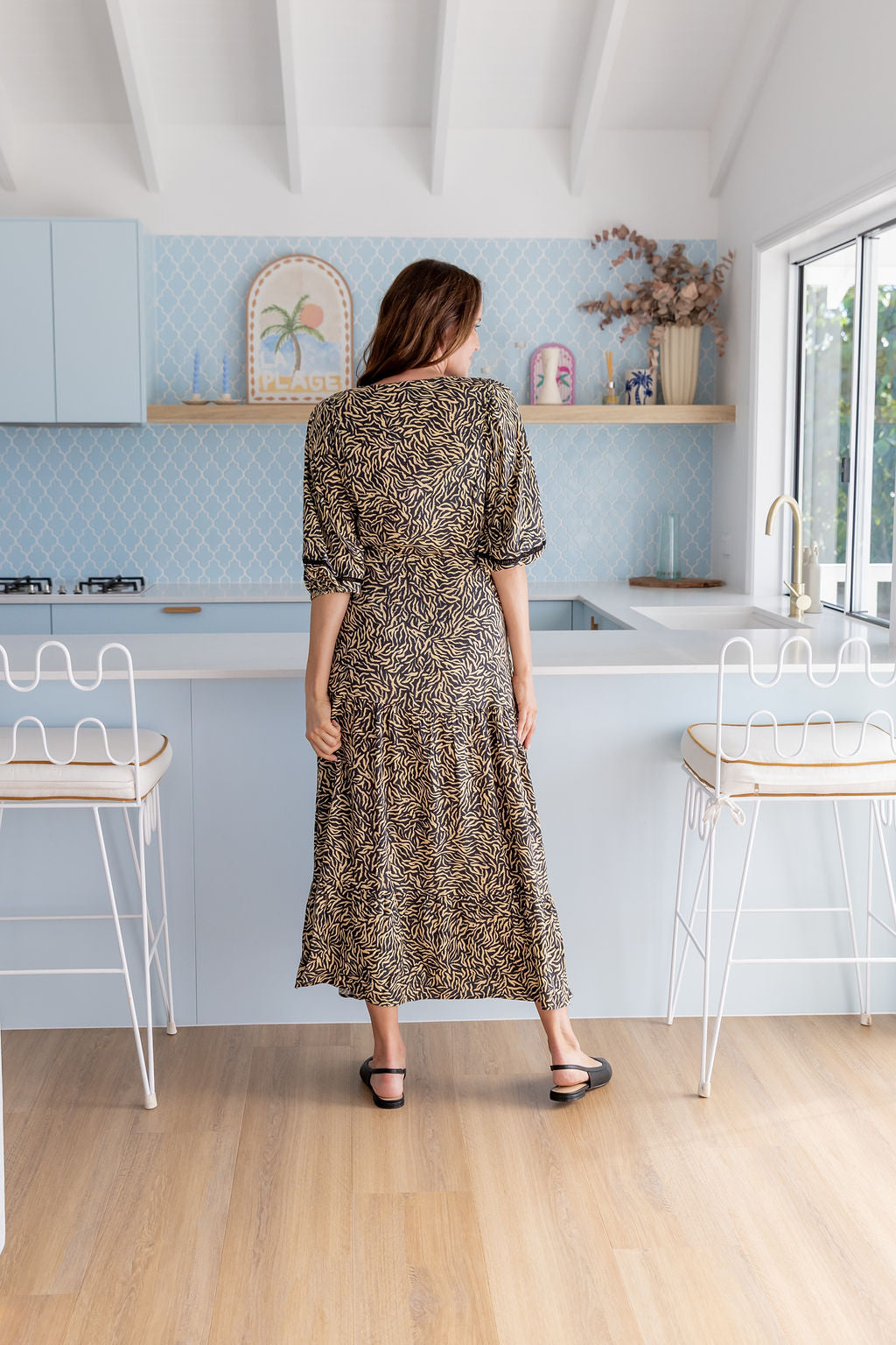 Addison Maxi Dress in Zebra