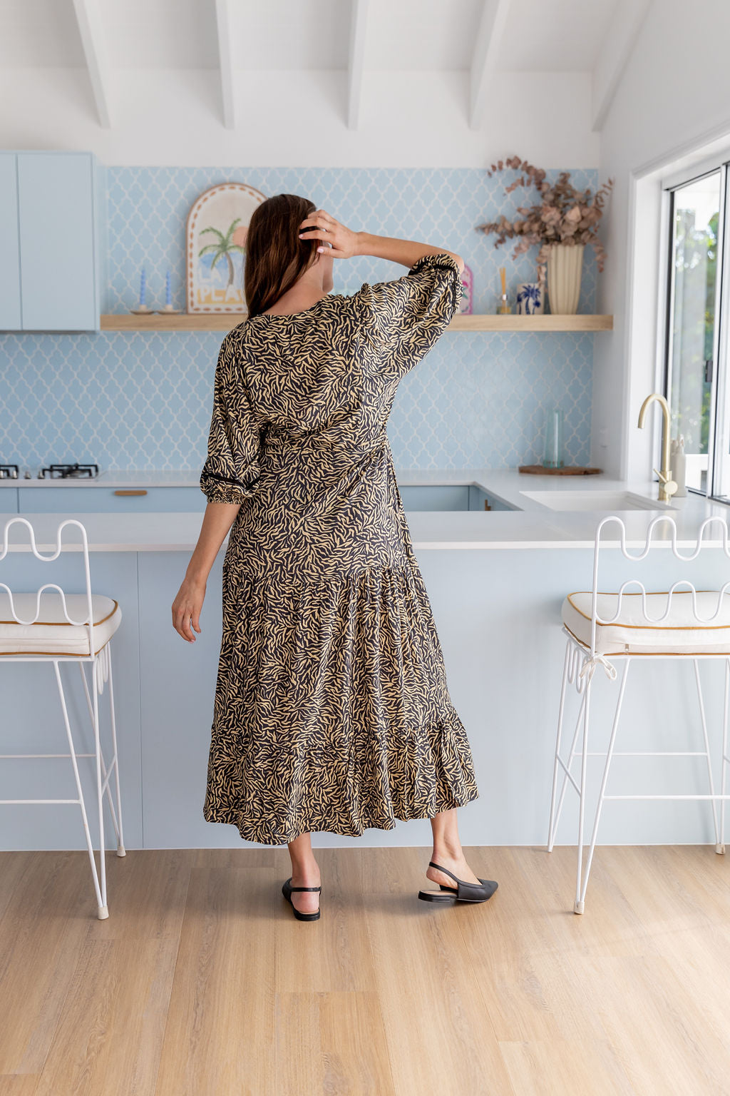 Addison Maxi Dress in Zebra