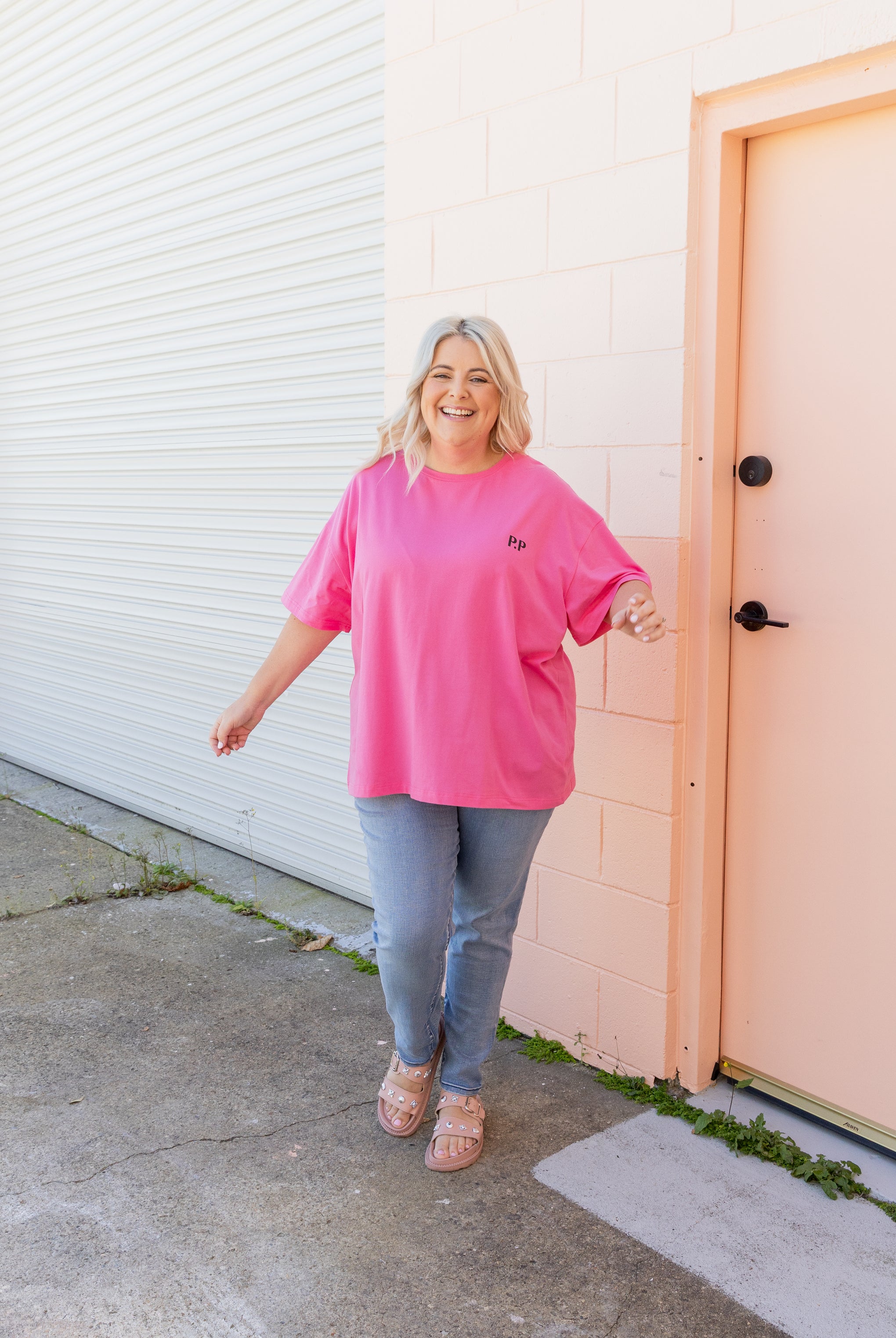 Alfie Oversized Tee In La Dolce Vita