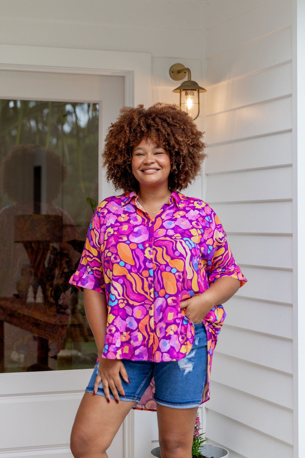 Tammin Shirt in Ruby by Kasey Rainbow