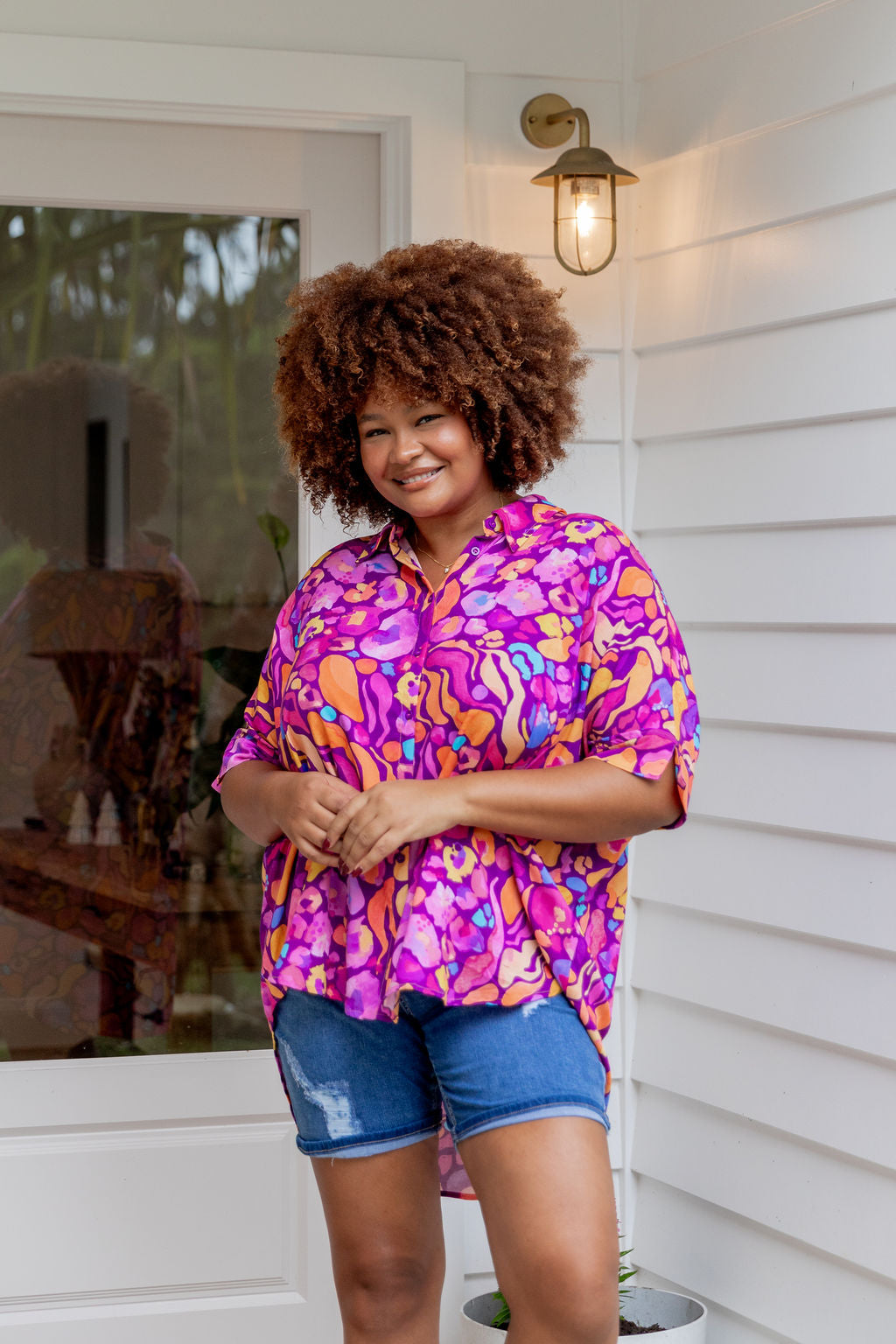 Tammin Shirt in Ruby by Kasey Rainbow