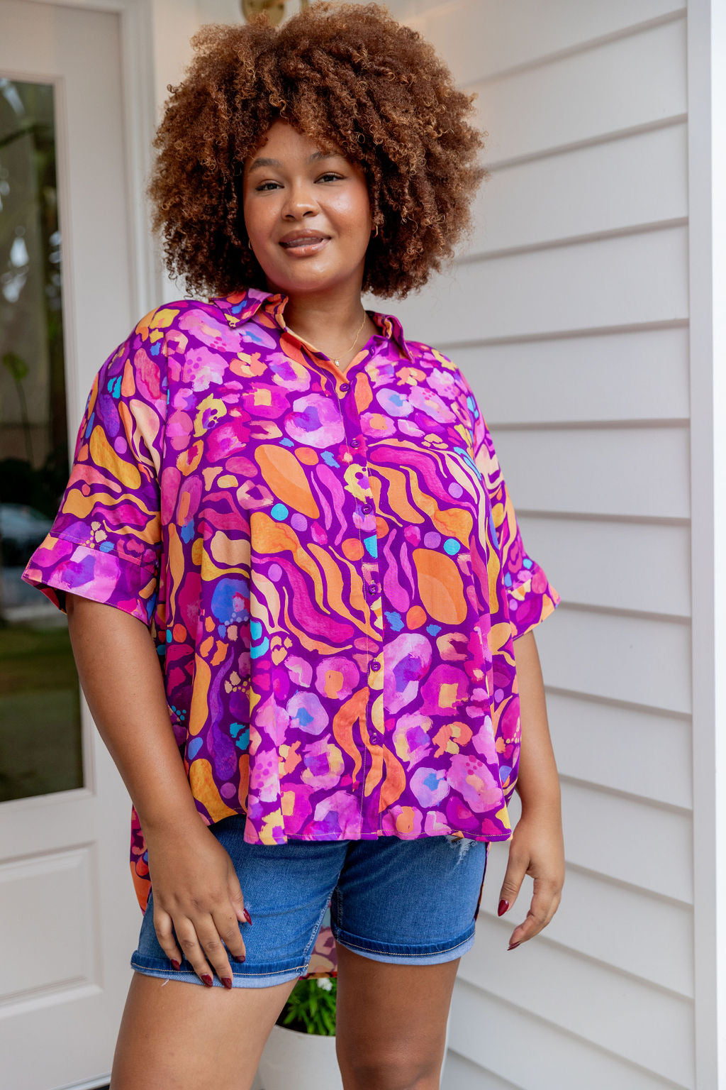 Tammin Shirt in Ruby by Kasey Rainbow