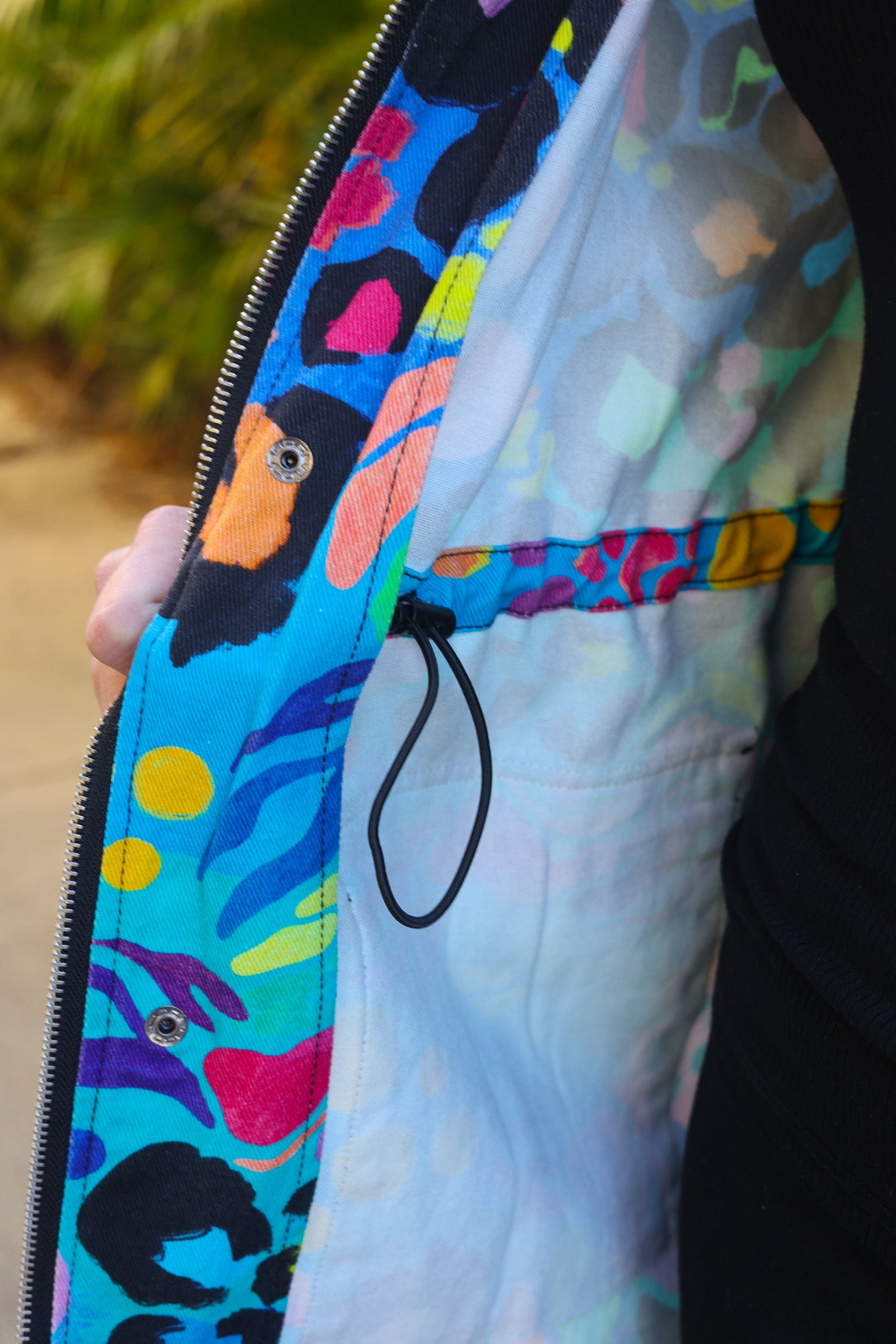 Lakey Jacket in Electric Leopard by Kasey Rainbow