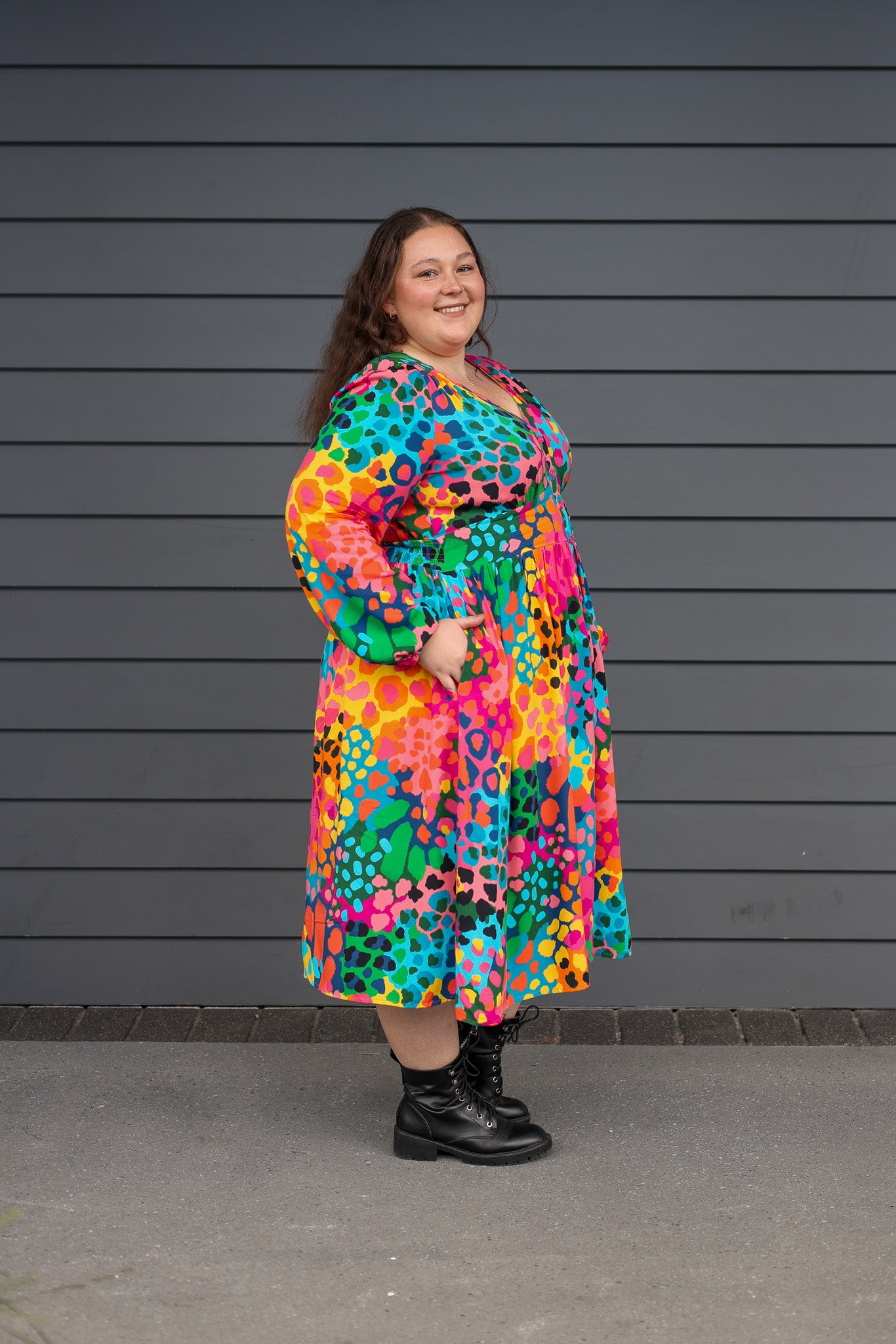 Aura Midi Dress in Alfie by Kasey Rainbow