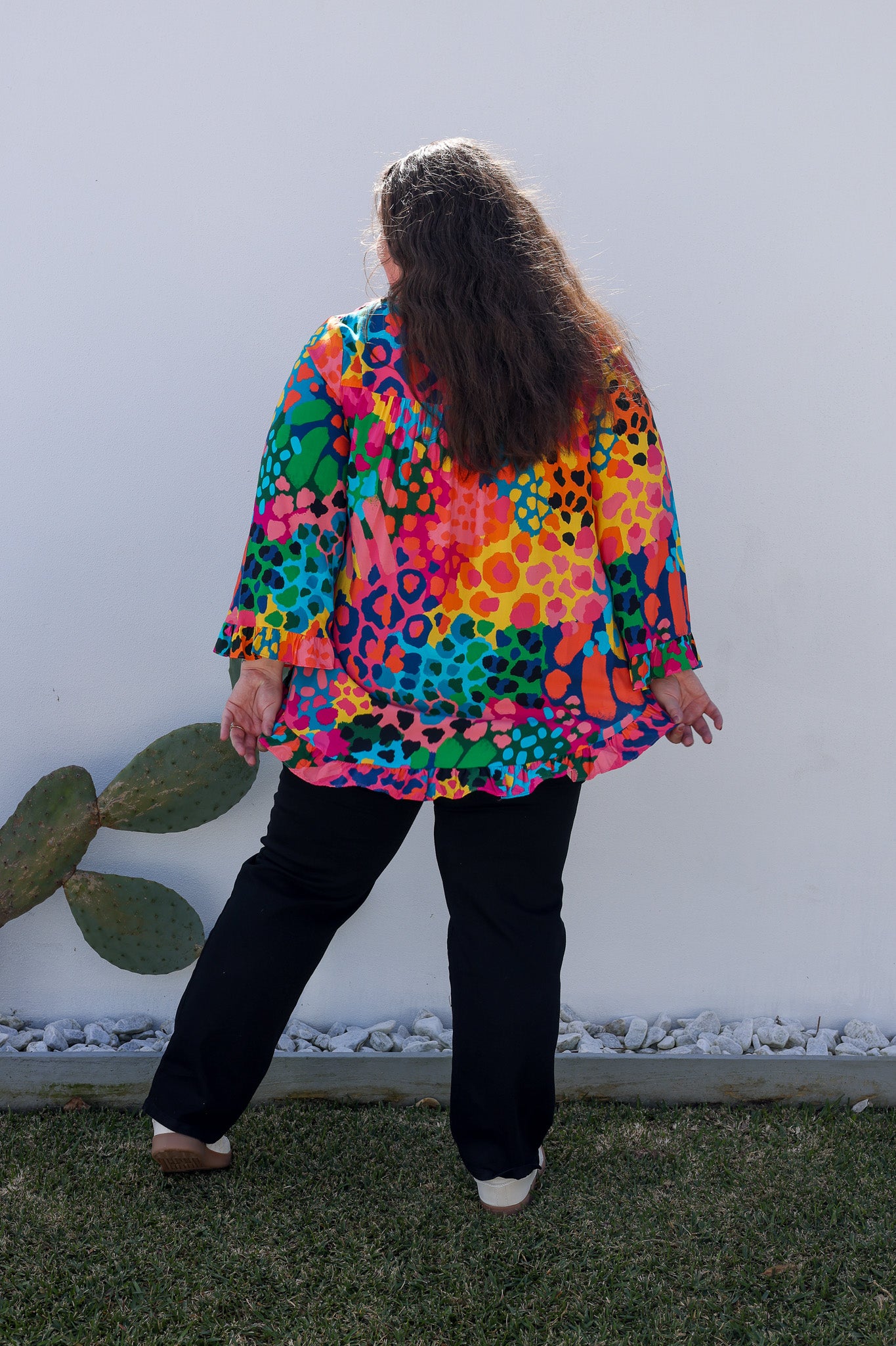 Natalie Long Sleeve Top in Alfie by Kasey Rainbow