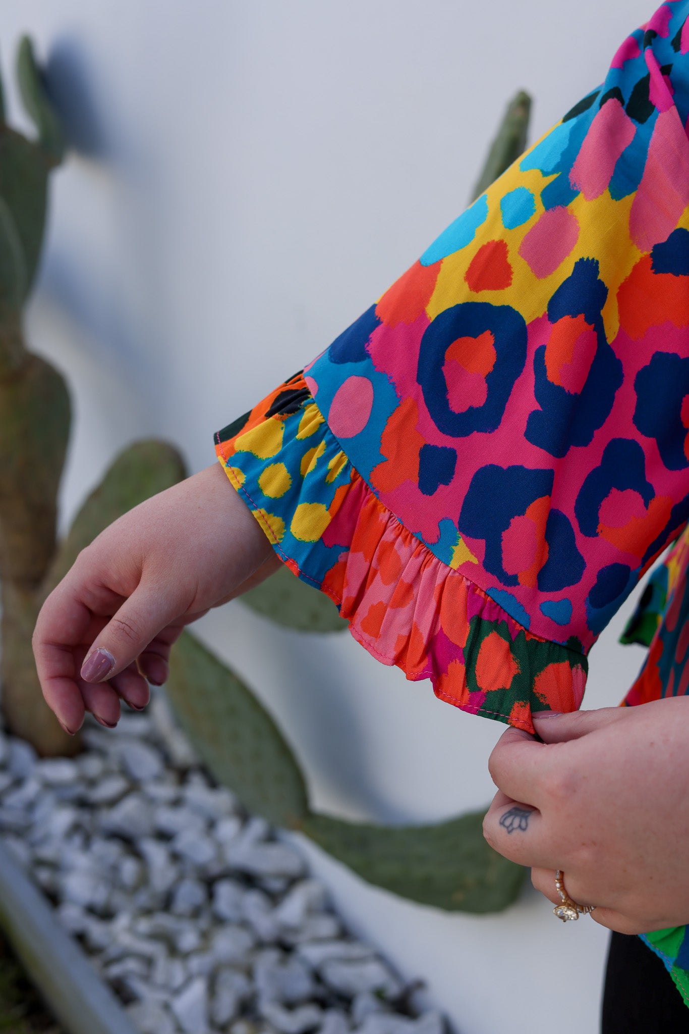 Natalie Long Sleeve Top in Alfie by Kasey Rainbow