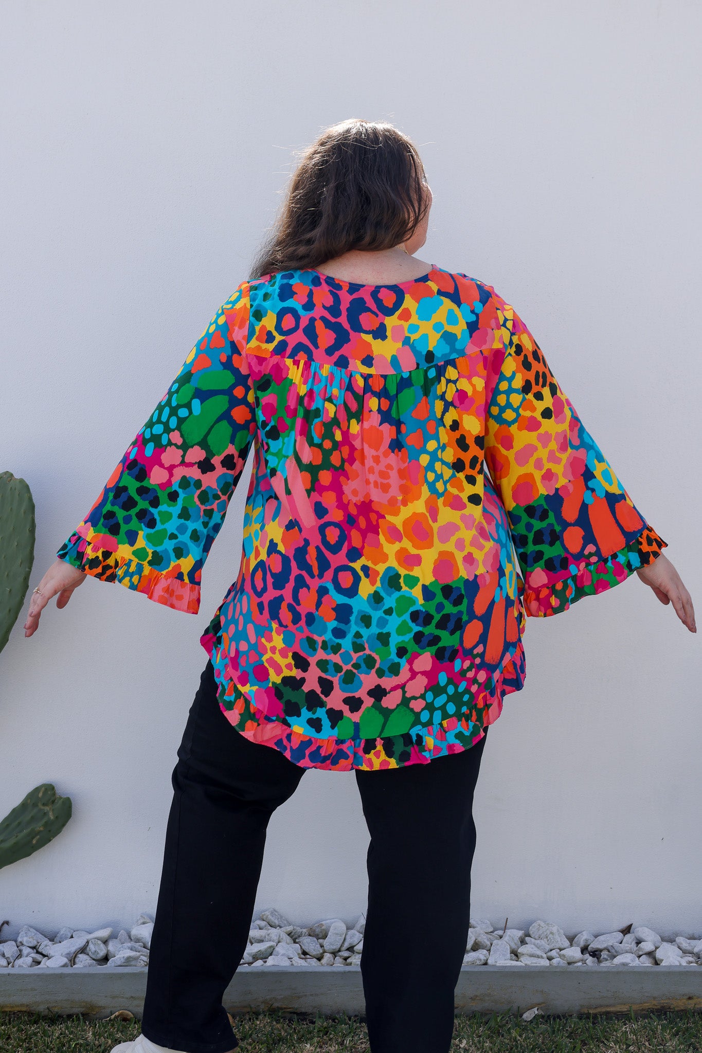 Natalie Long Sleeve Top in Alfie by Kasey Rainbow