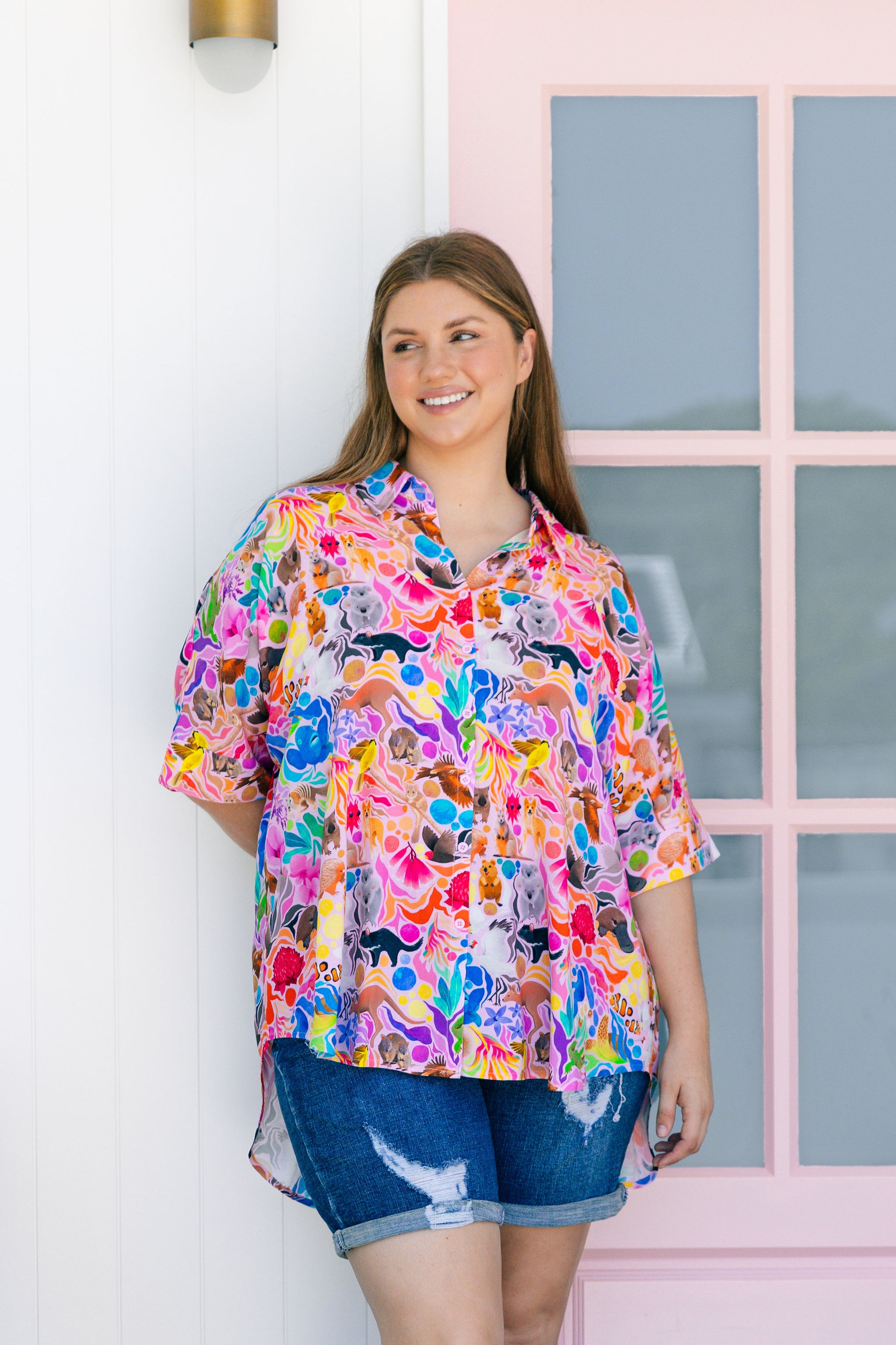 Tammin Shirt in Aussie Lilac by Kasey Rainbow