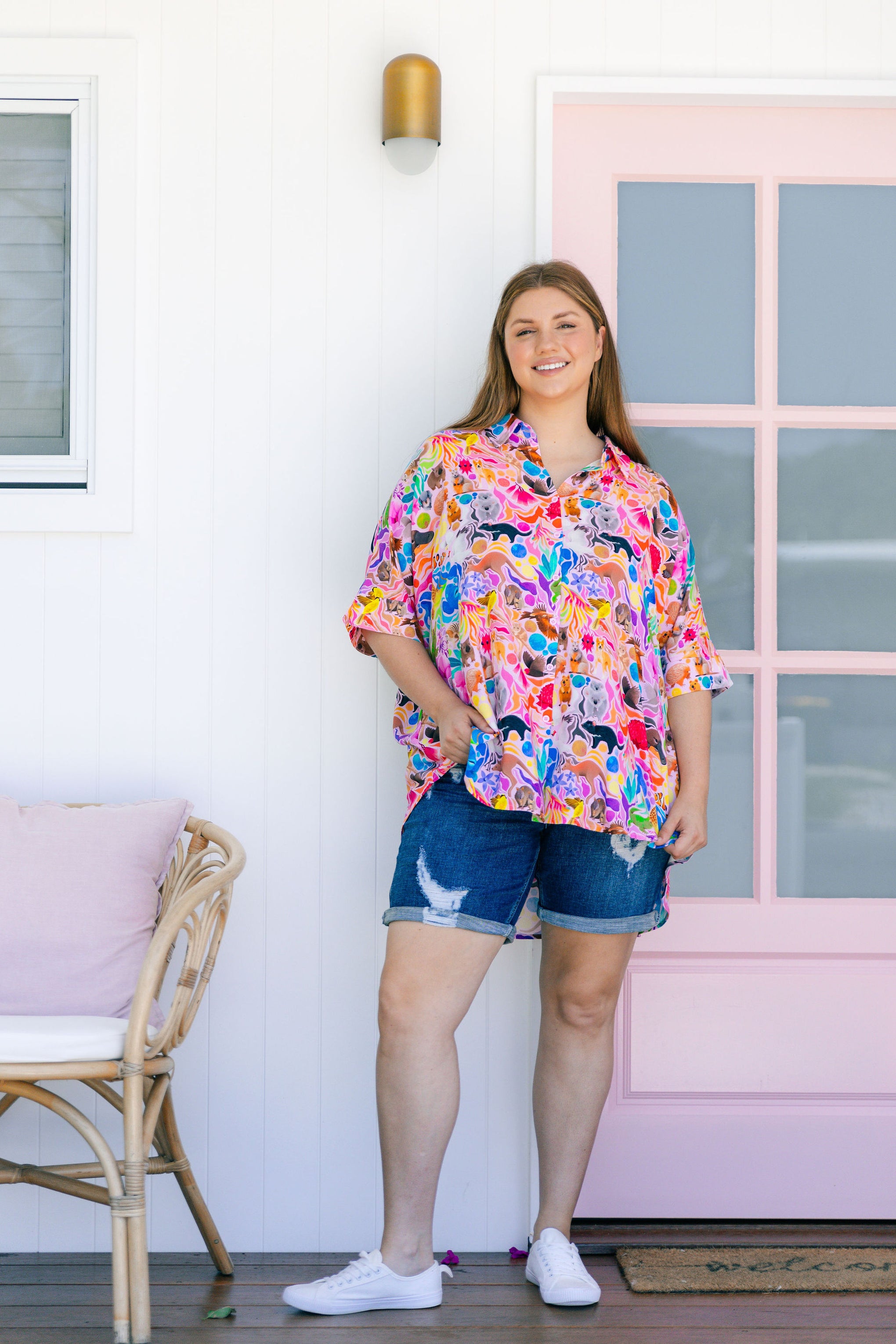 Tammin Shirt in Aussie Lilac by Kasey Rainbow