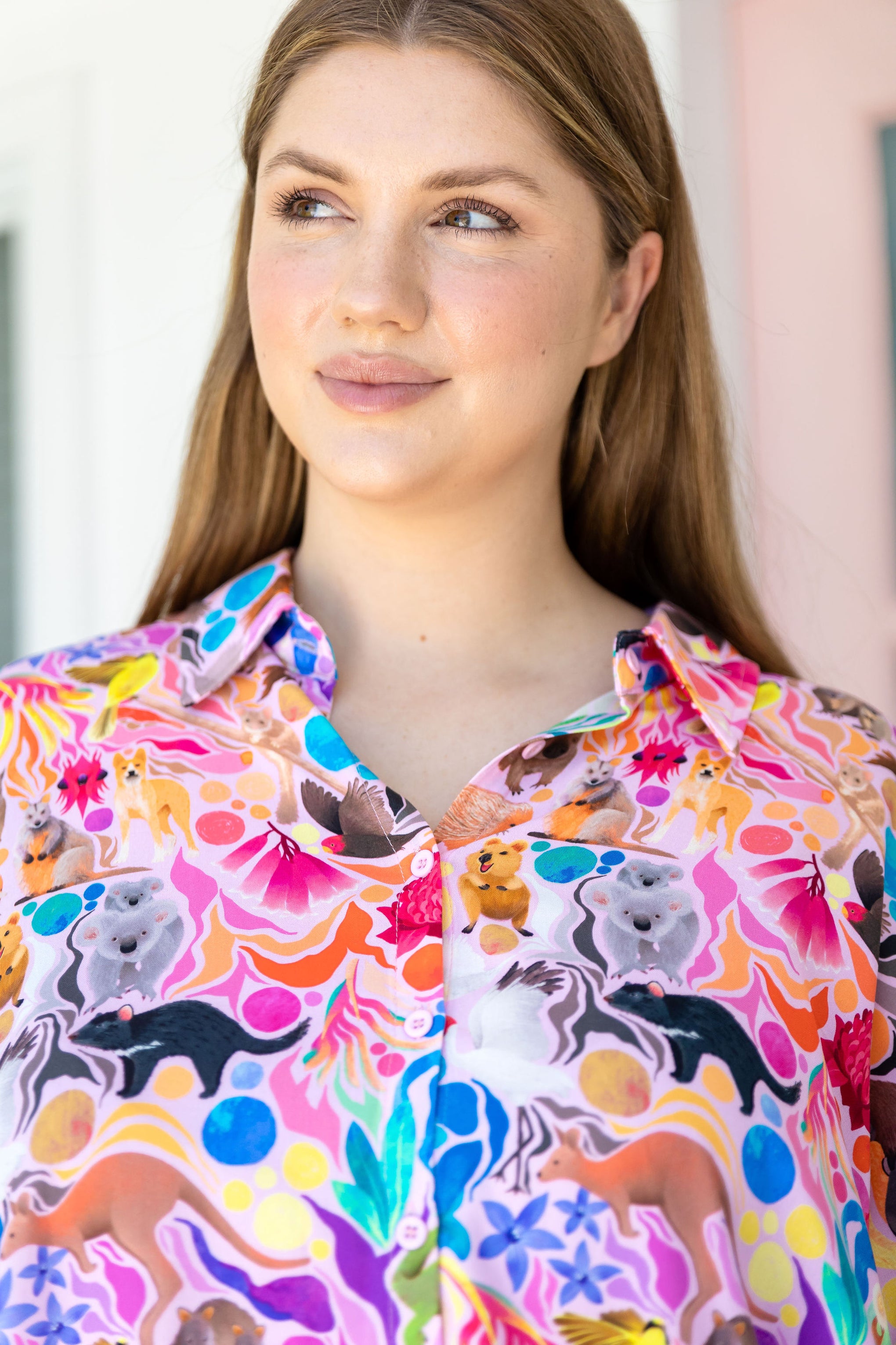 Tammin Shirt in Aussie Lilac by Kasey Rainbow