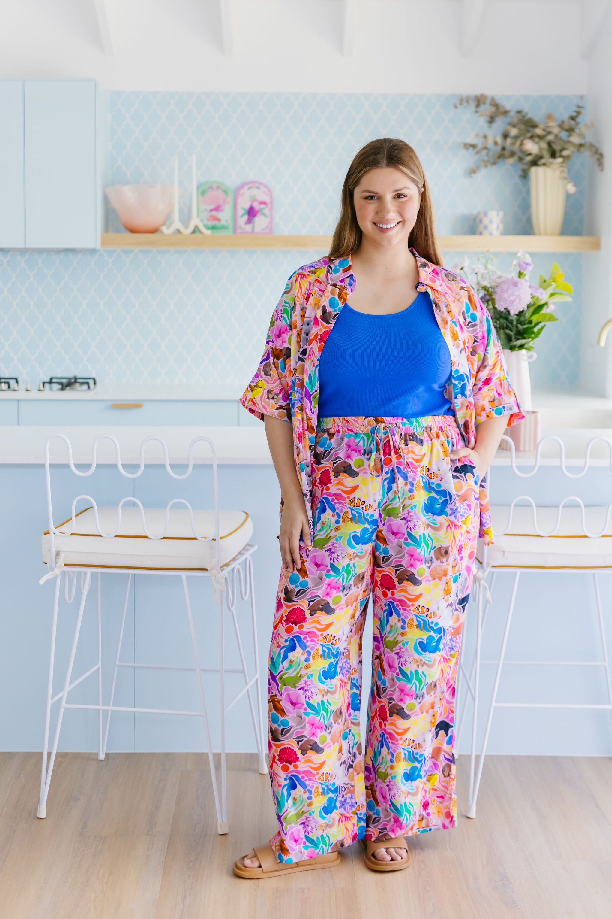 Gina Pants in Aussie Lilac by Kasey Rainbow