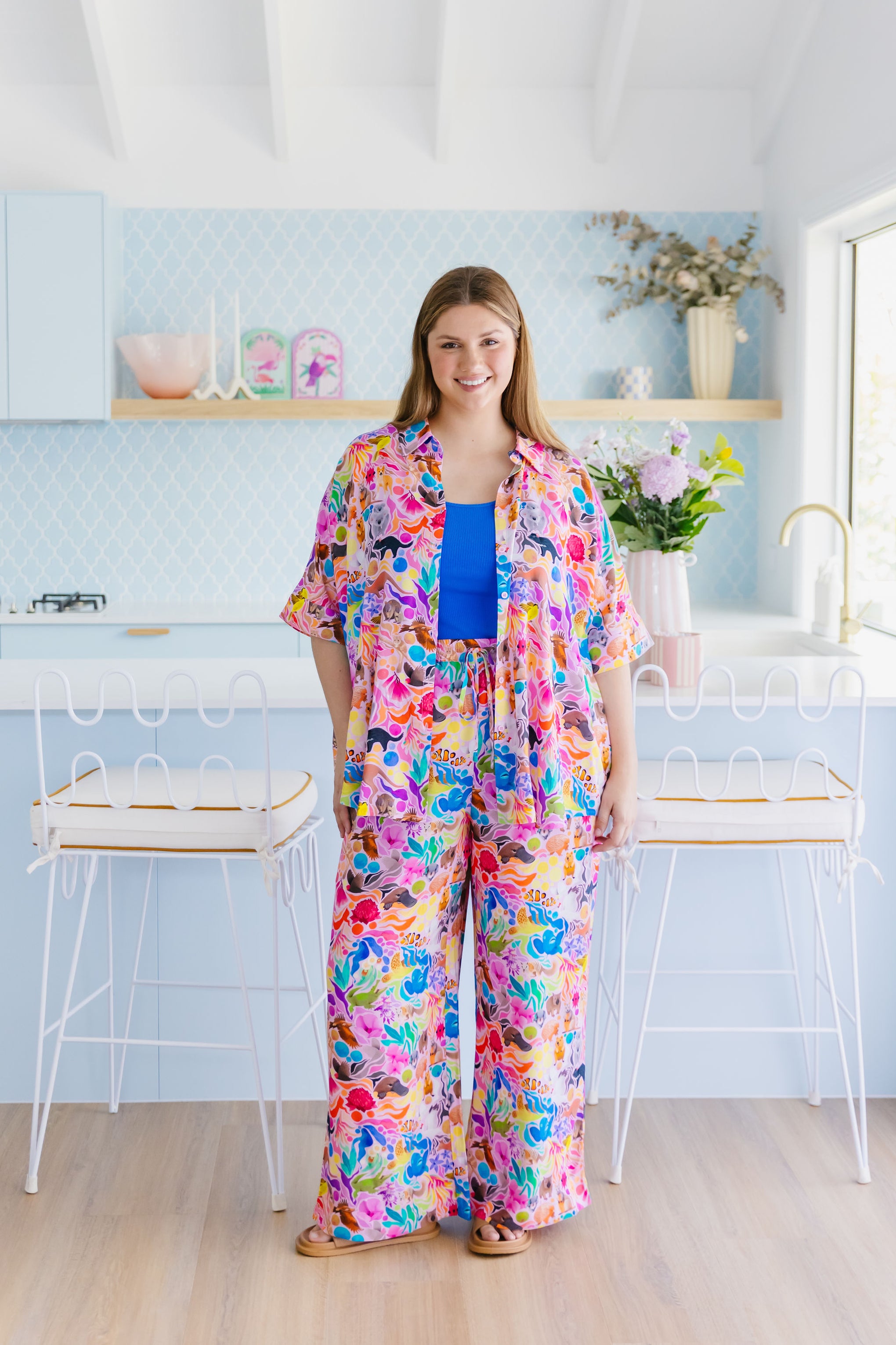 Gina Pants in Aussie Lilac by Kasey Rainbow