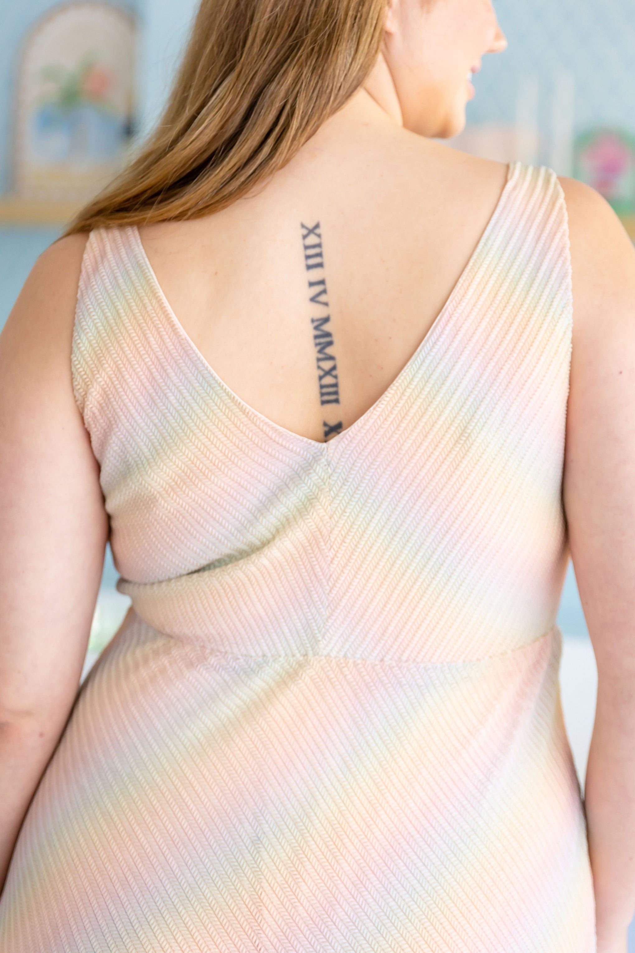 Tallulah Maxi Dress in Metallic Rainbow