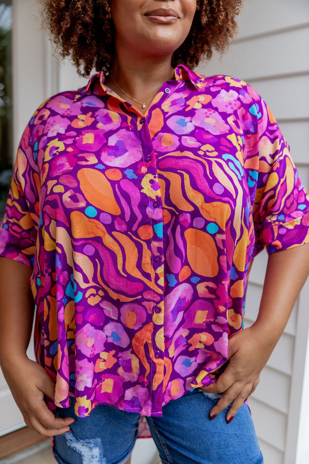 Tammin Shirt in Ruby by Kasey Rainbow