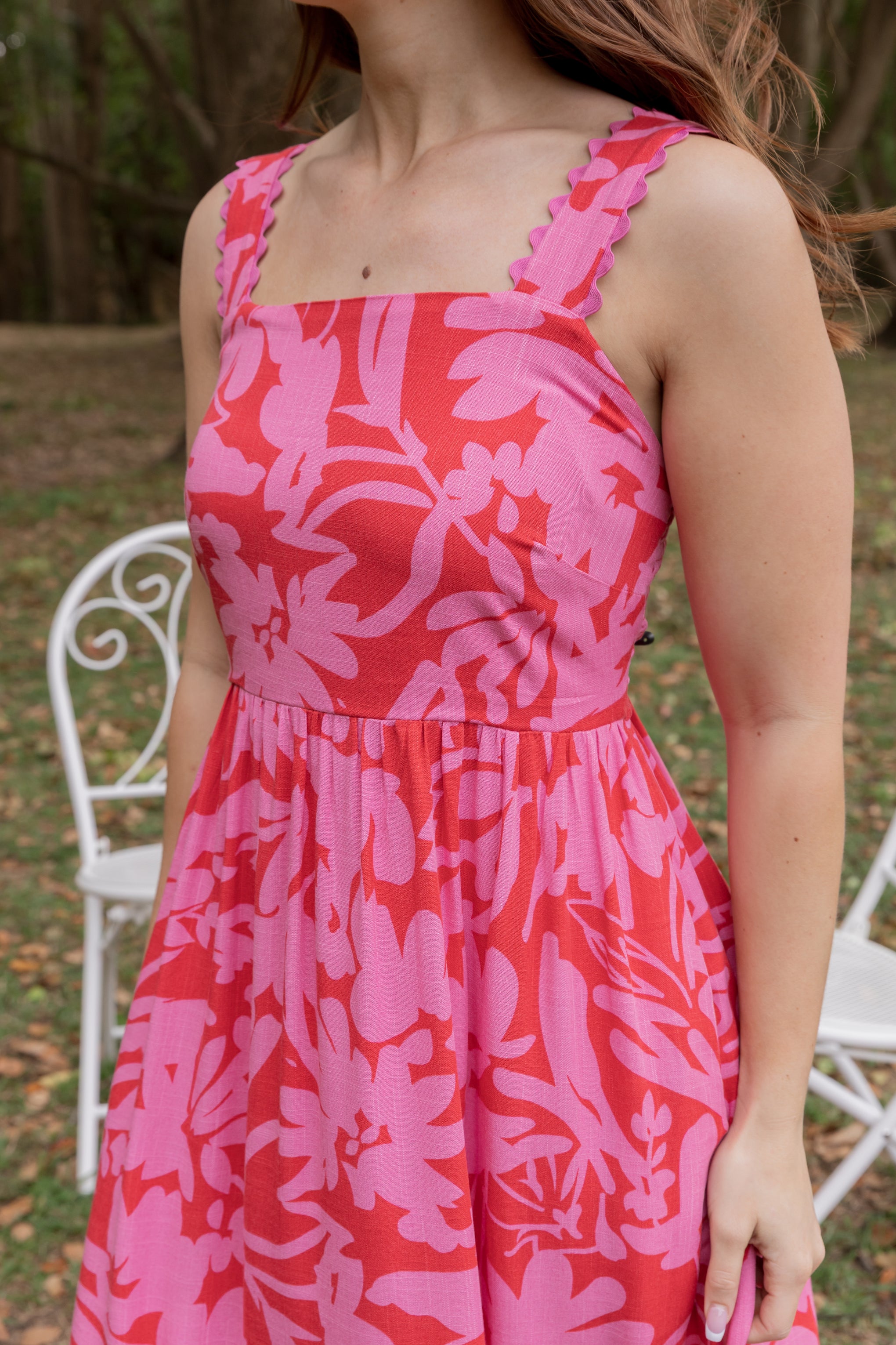 Angel Midi Dress in Fiesta