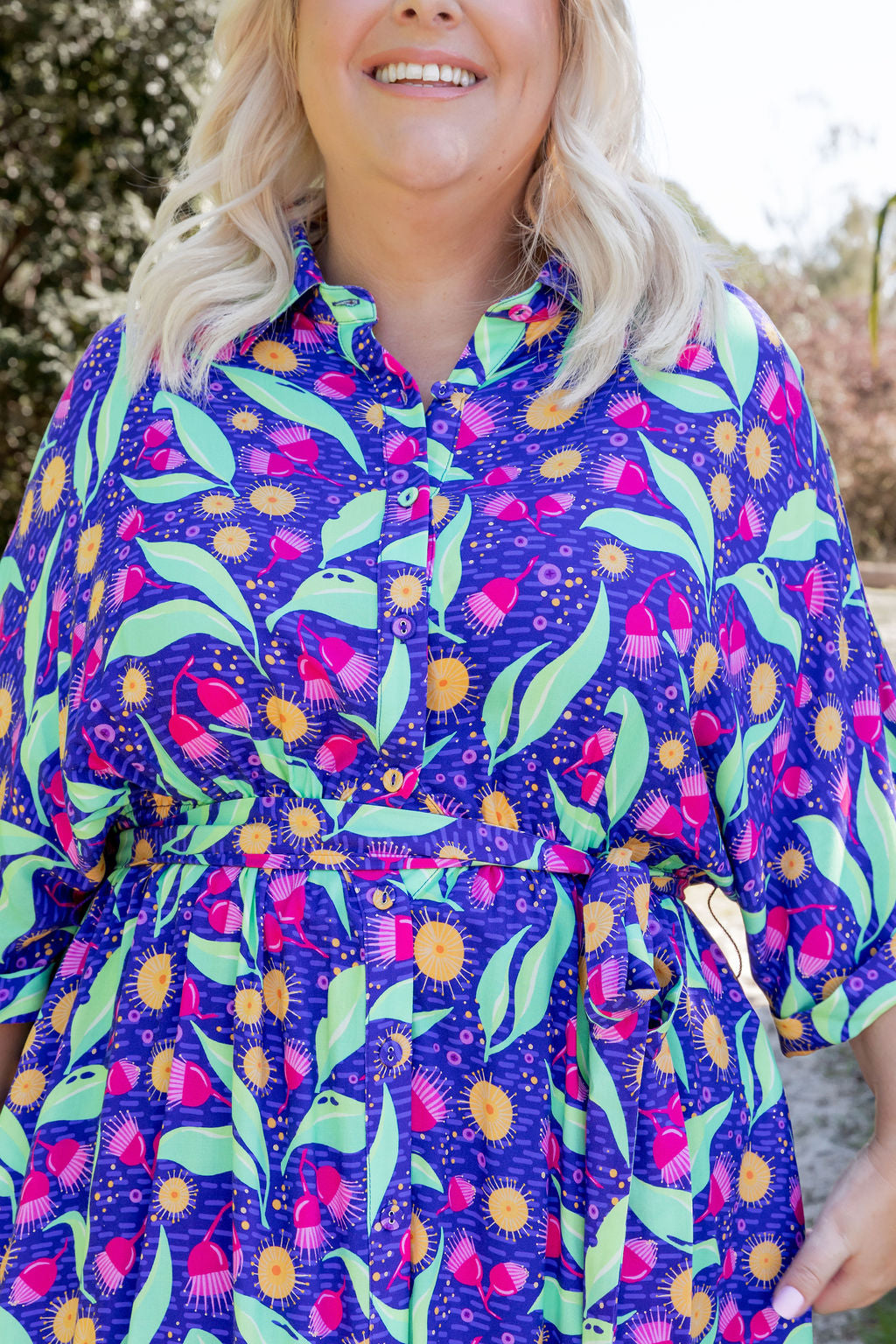 Maddy Midi Dress in Gumnuts