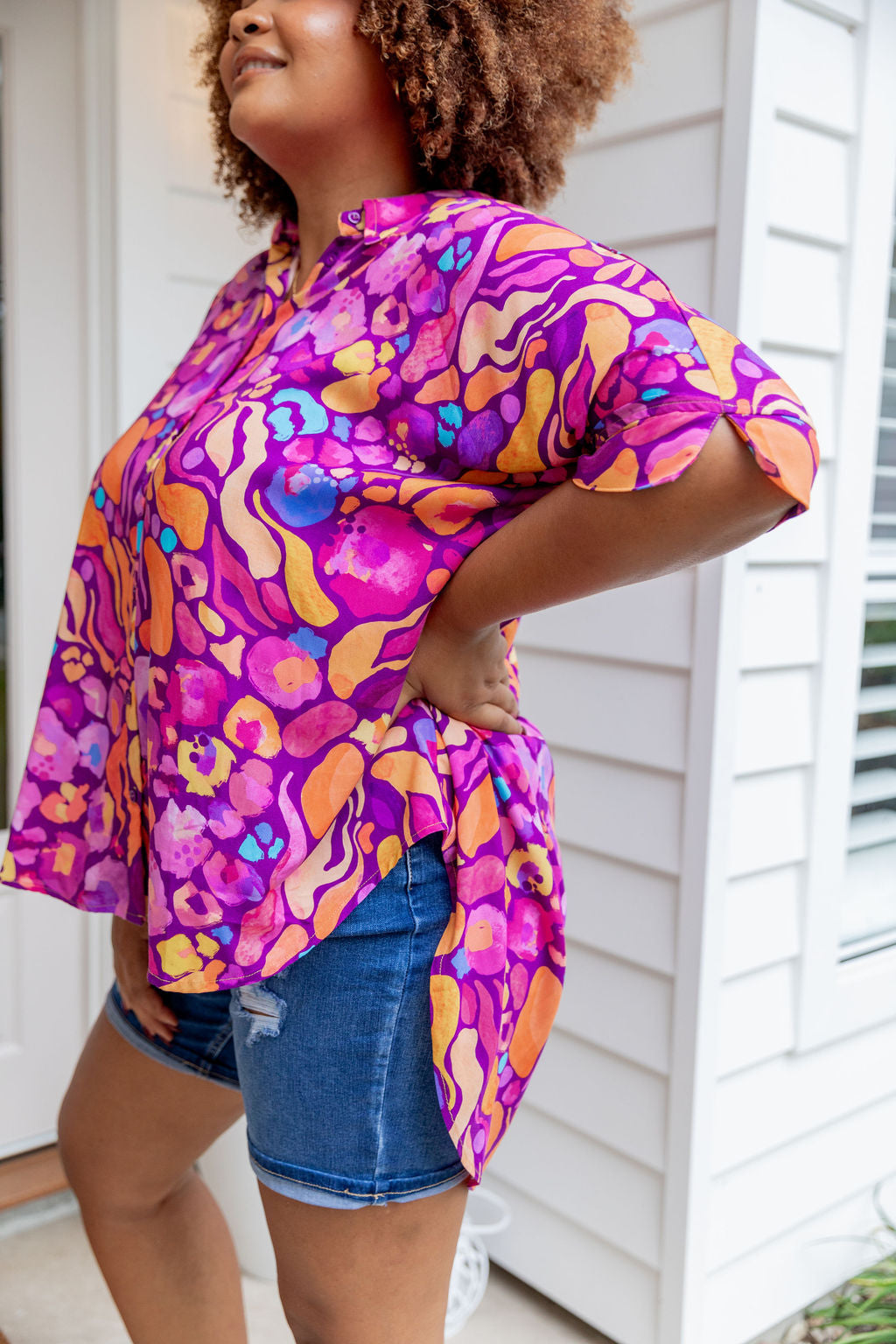 Tammin Shirt in Ruby by Kasey Rainbow