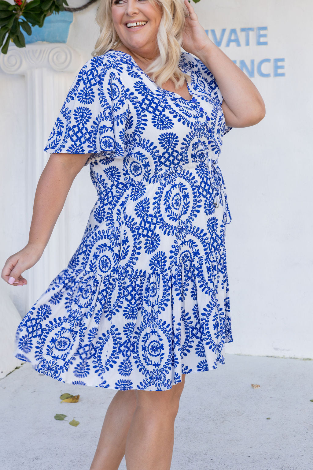 Esmae Dress in Mykonos