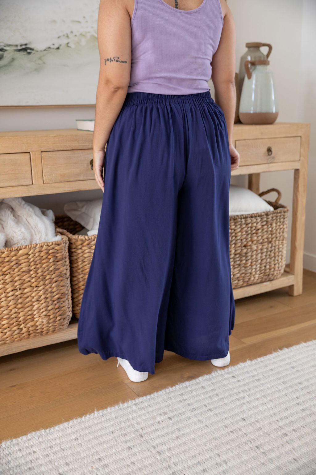 Larsa Pants Petite in Navy