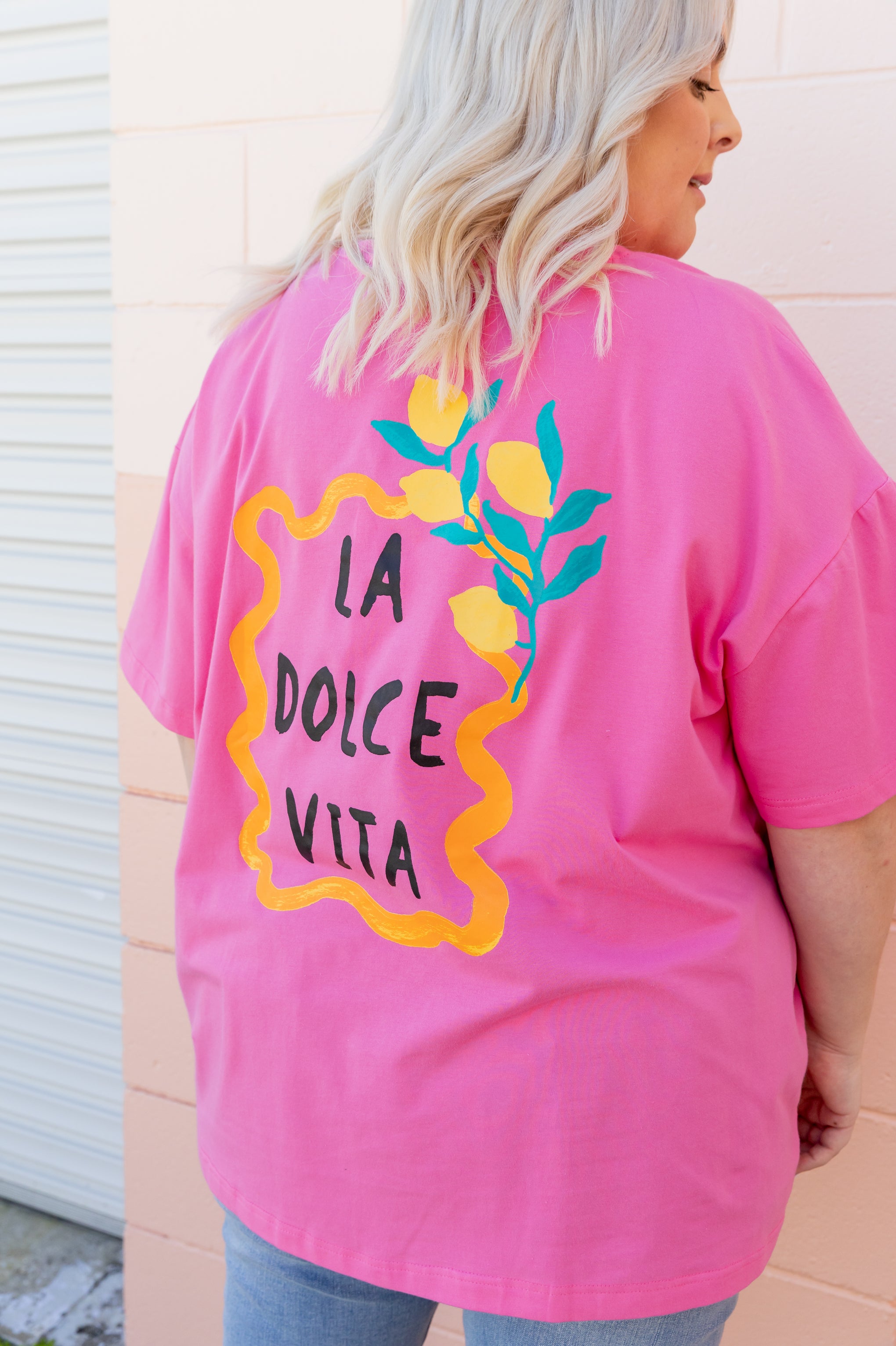 Alfie Oversized Tee In La Dolce Vita