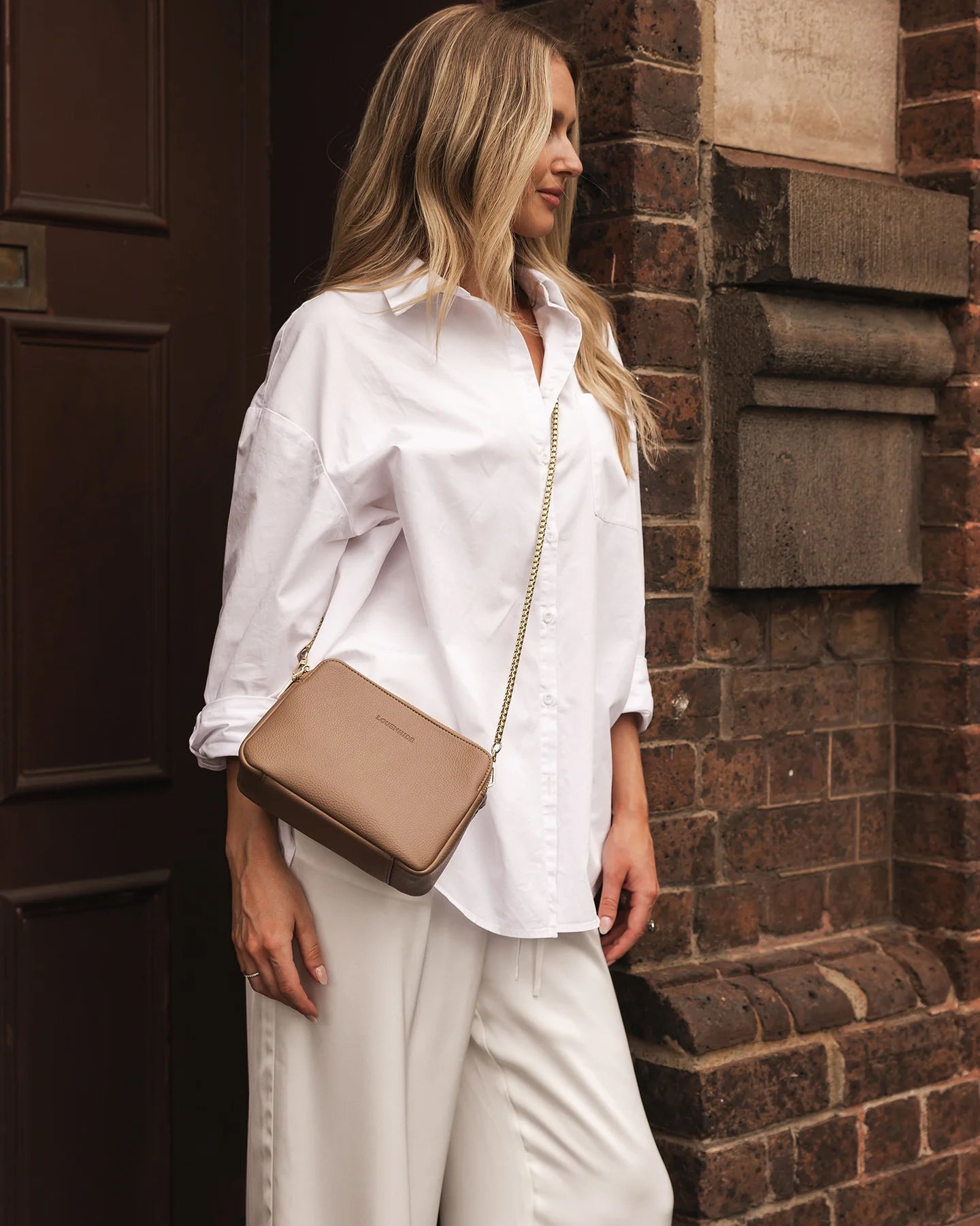 Elle Crossbody Bag - Coffee by Louenhide