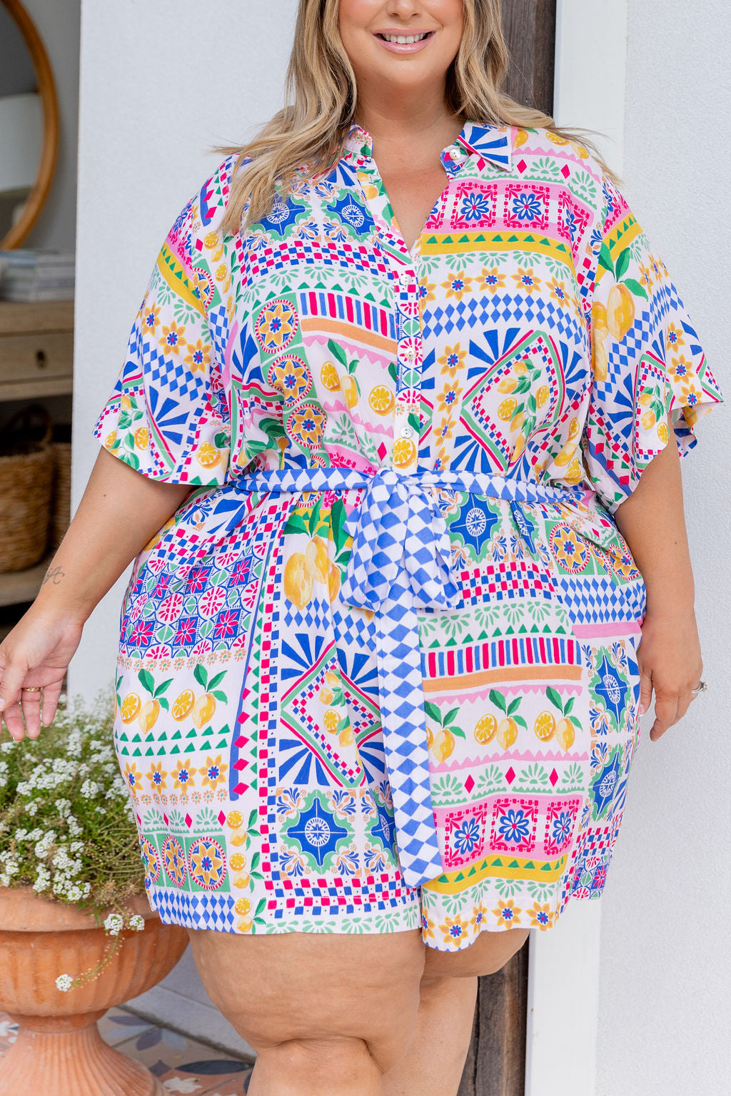 Giulia Playsuit in Limoncello