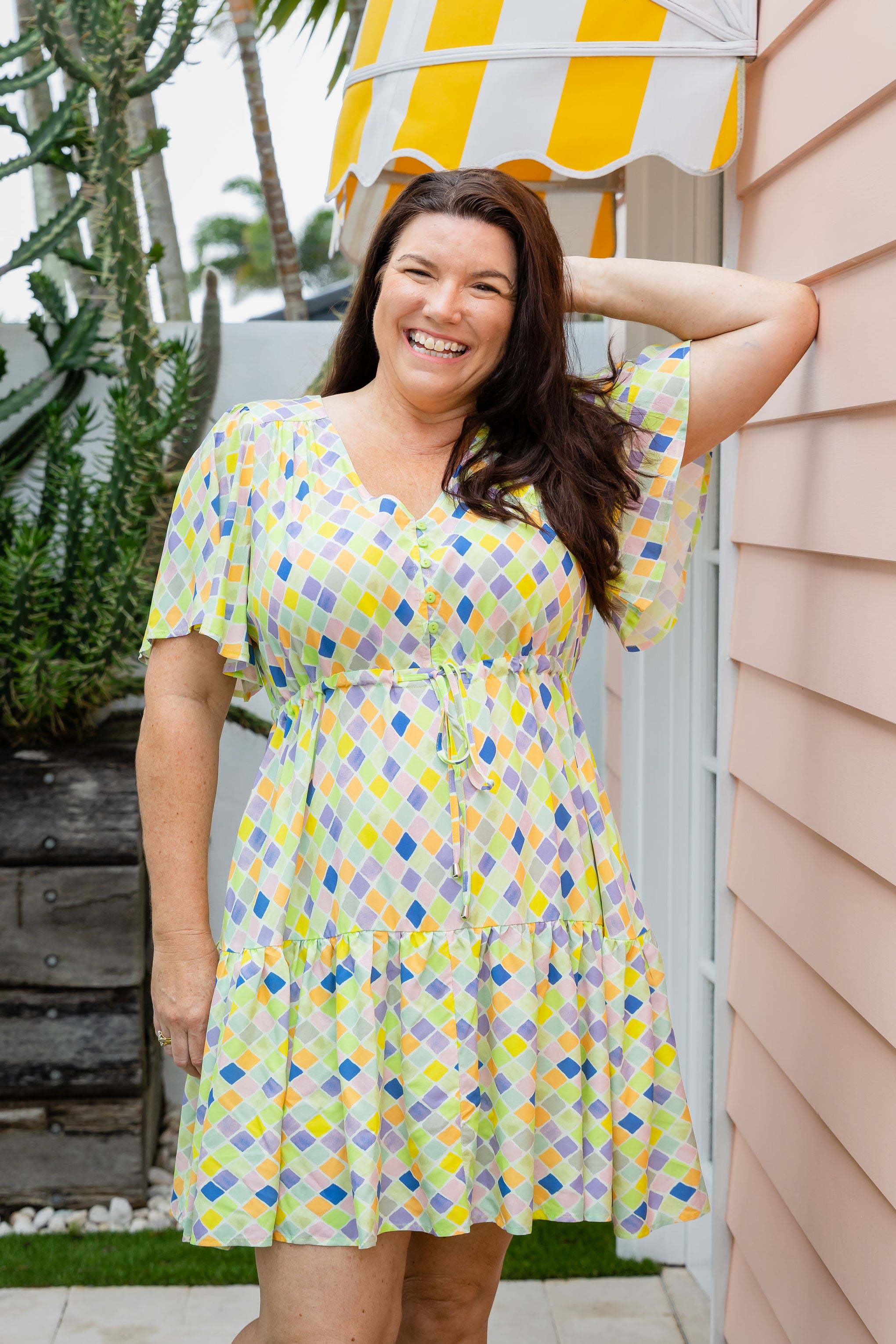 Esmae Dress in Diced
