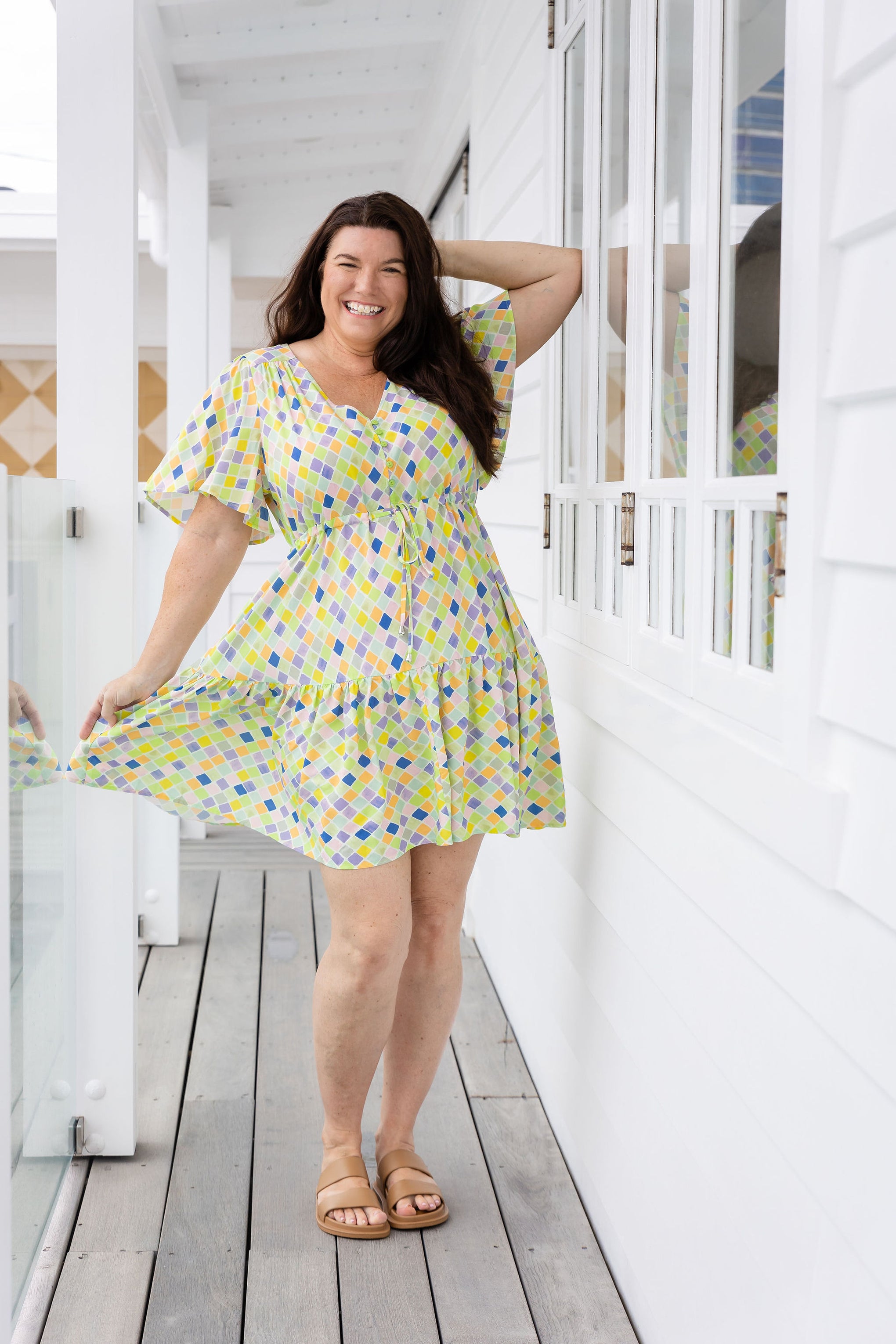 Esmae Dress in Diced