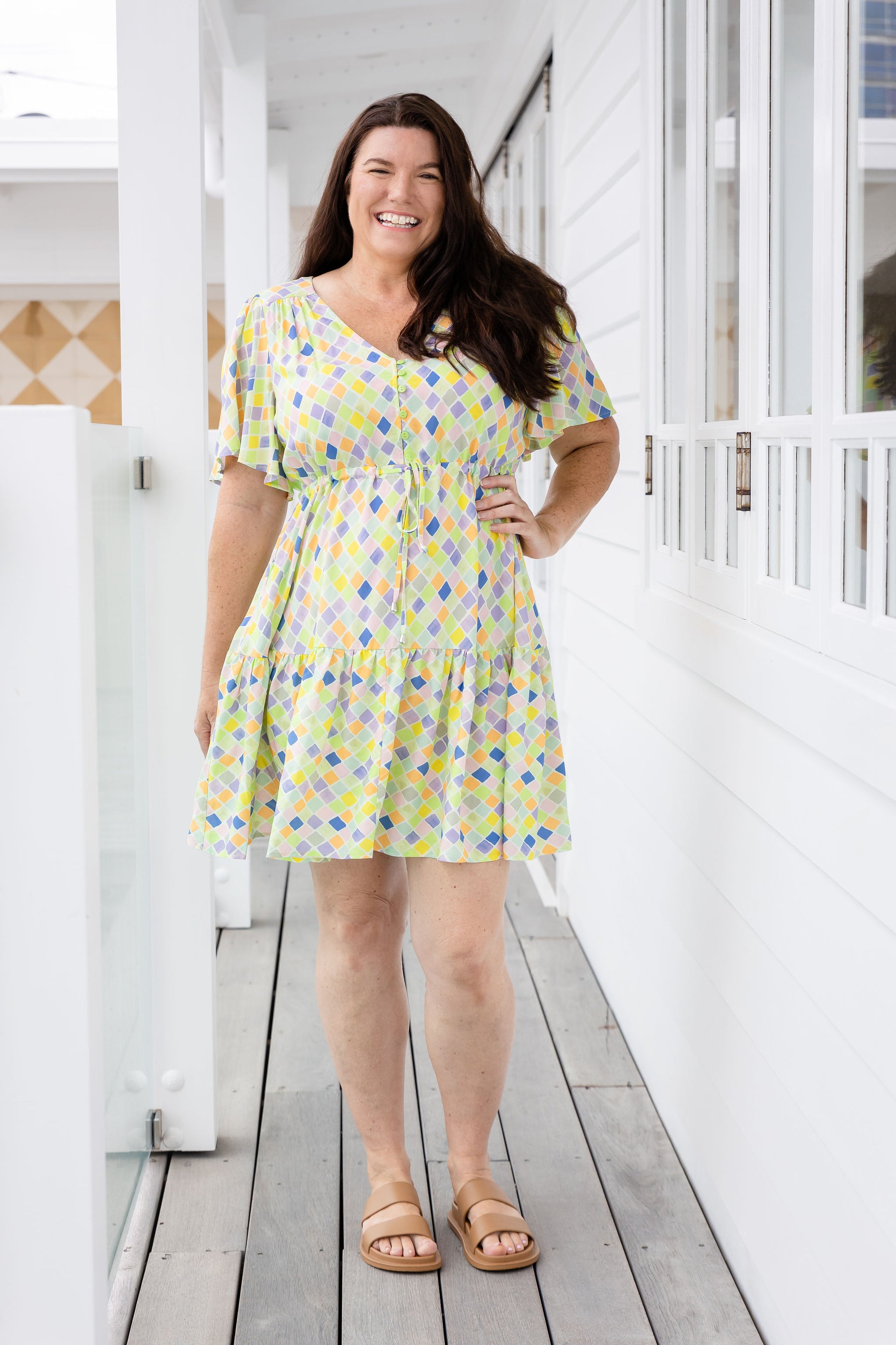 Esmae Dress in Diced