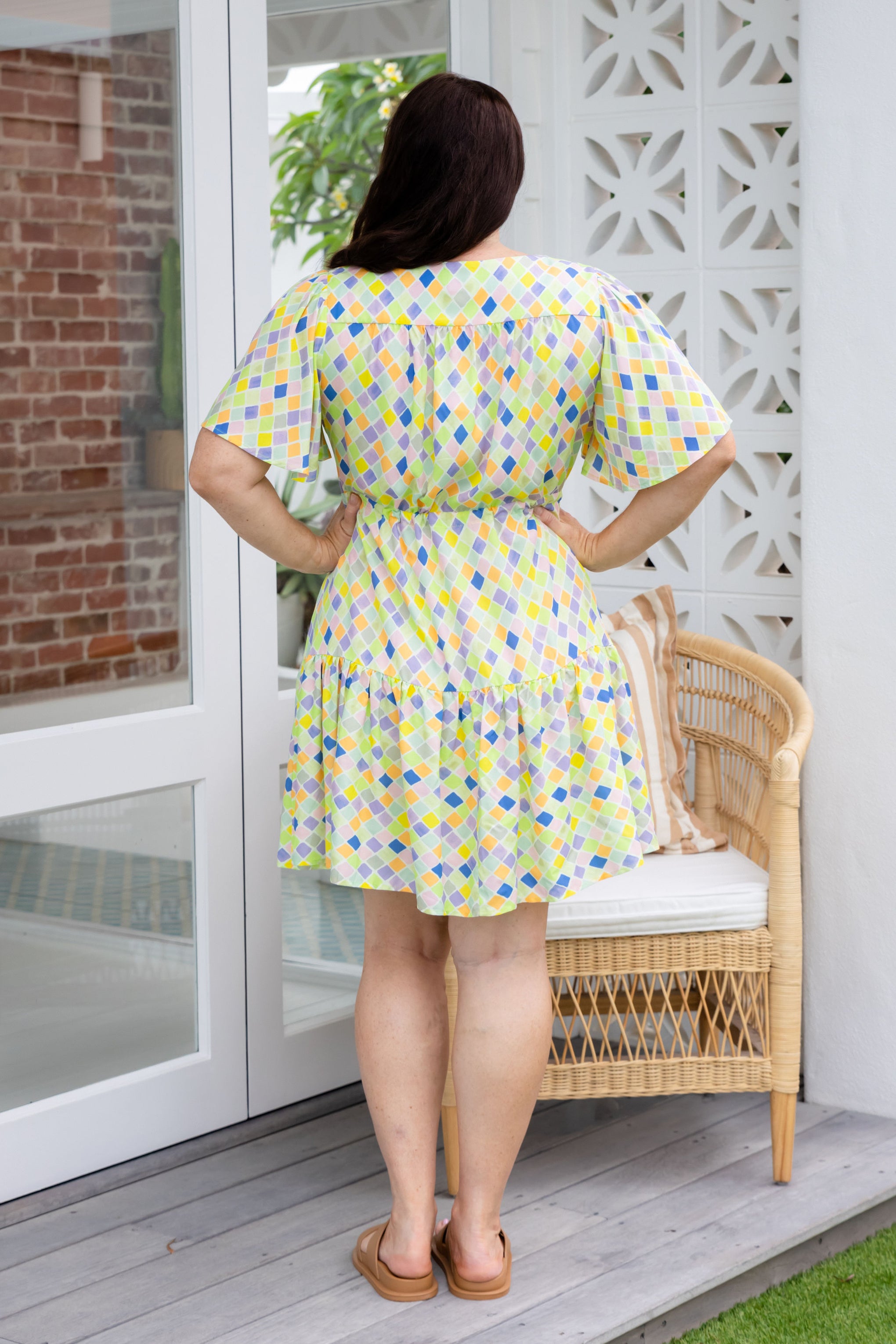 Esmae Dress in Diced
