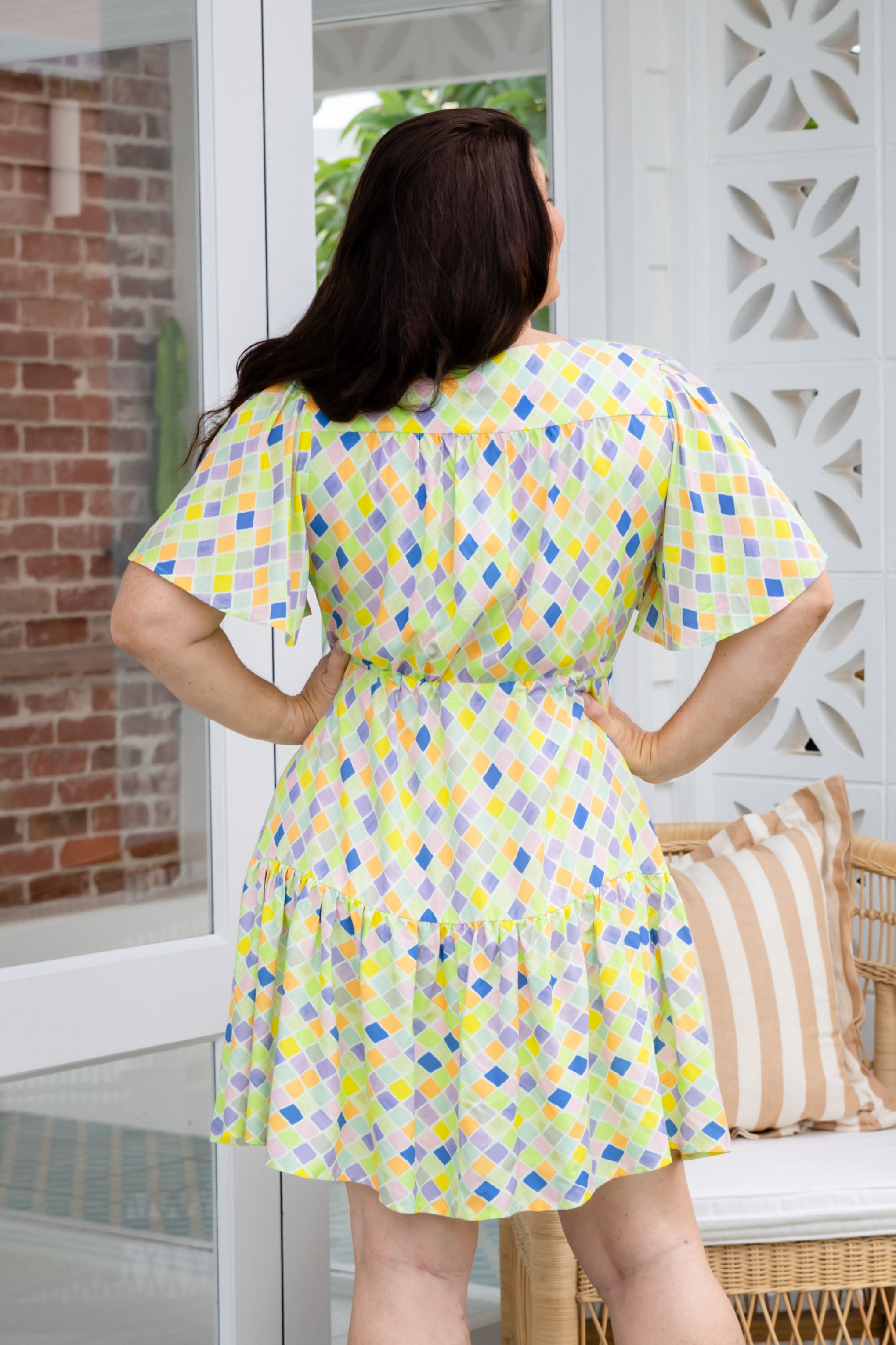 Esmae Dress in Diced