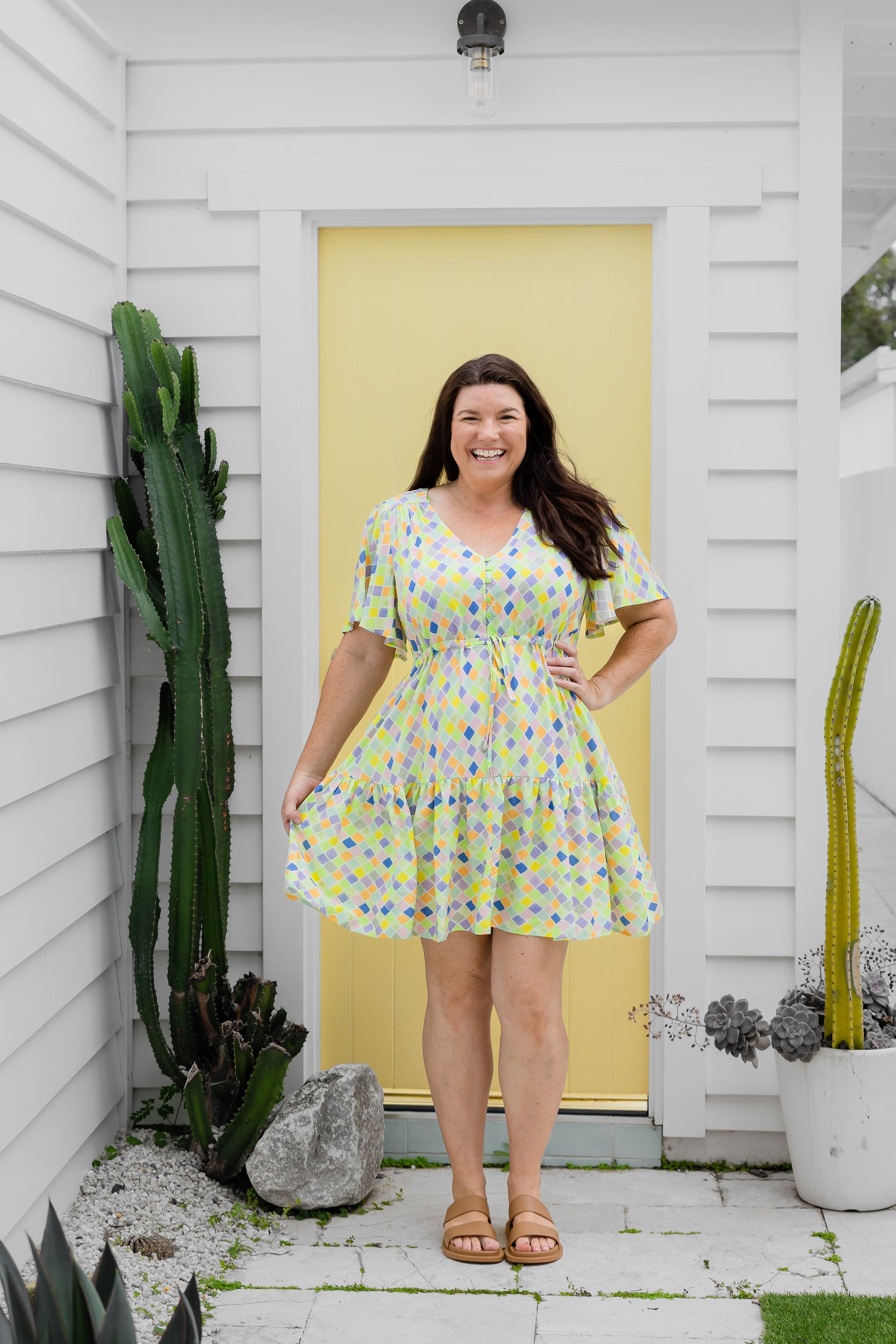Esmae Dress in Diced