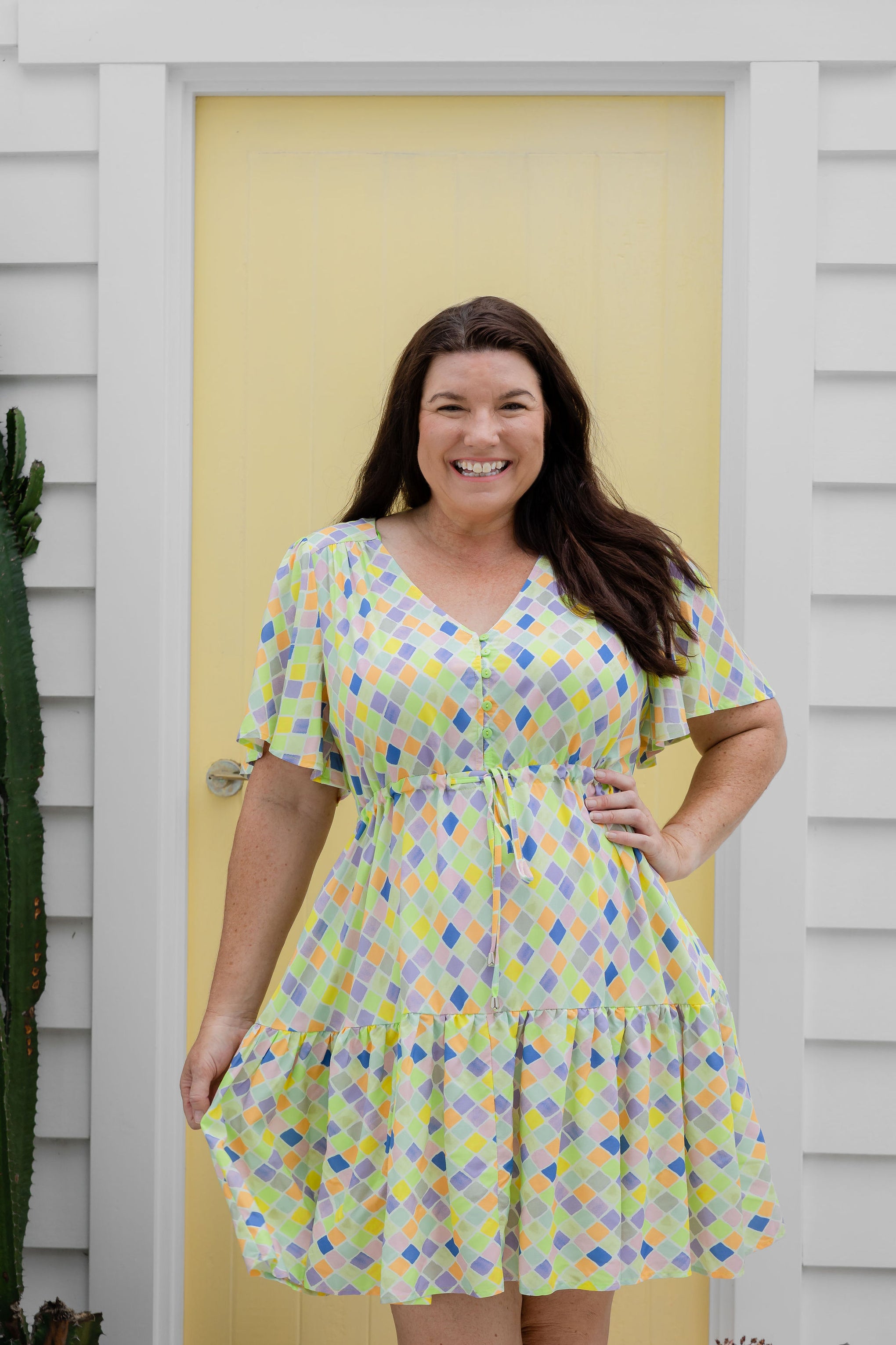 Esmae Dress in Diced