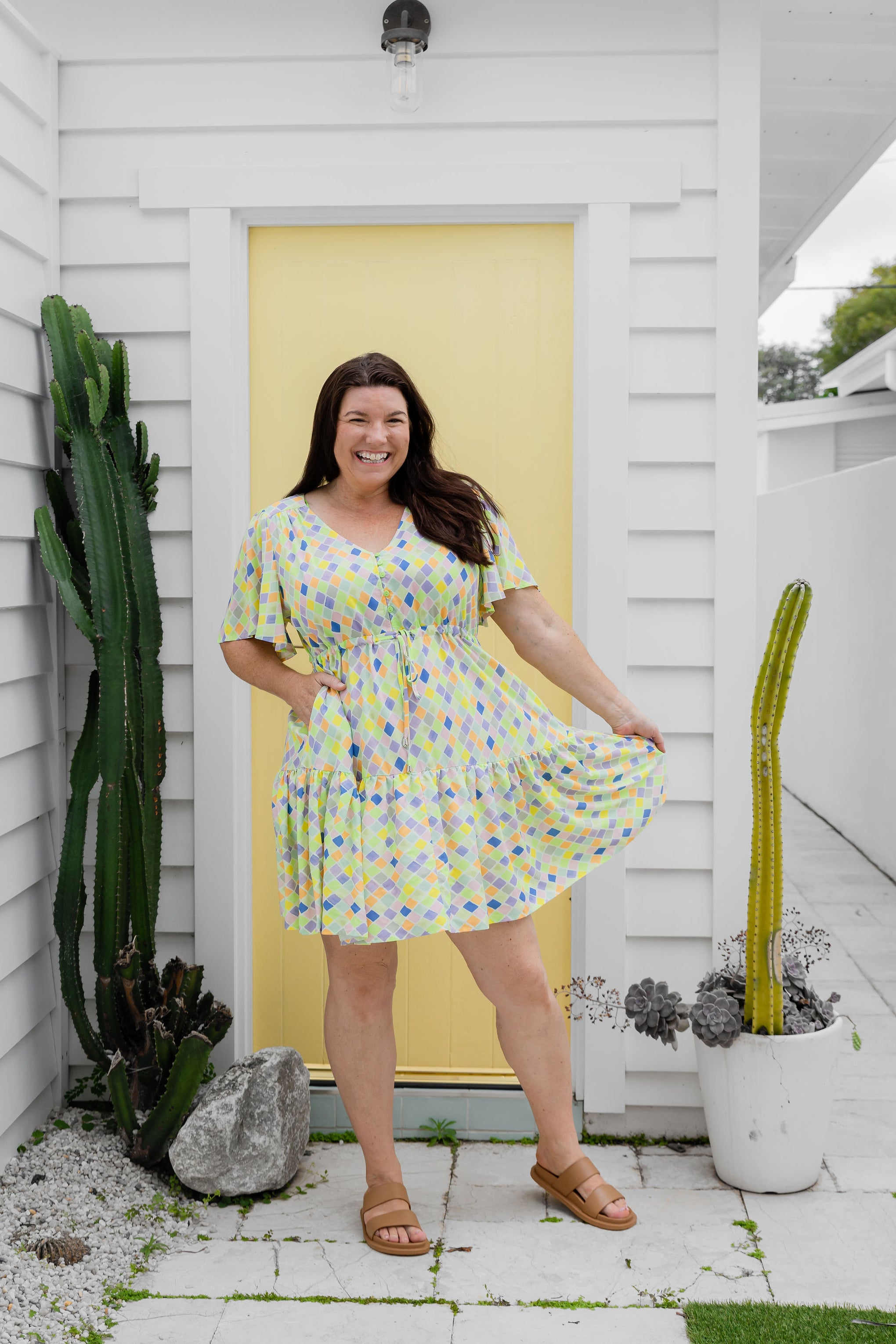 Esmae Dress in Diced