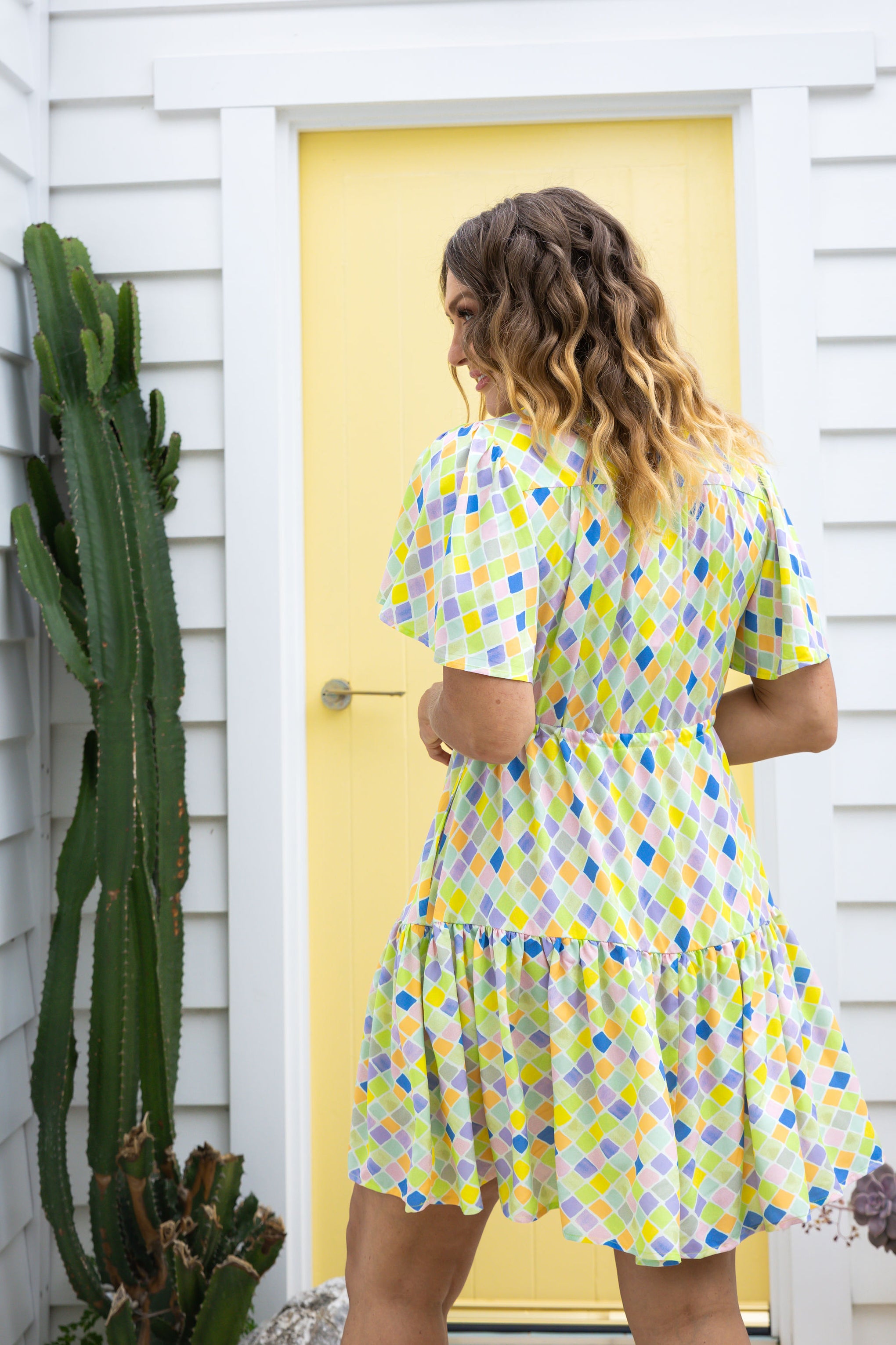 Esmae Dress in Diced