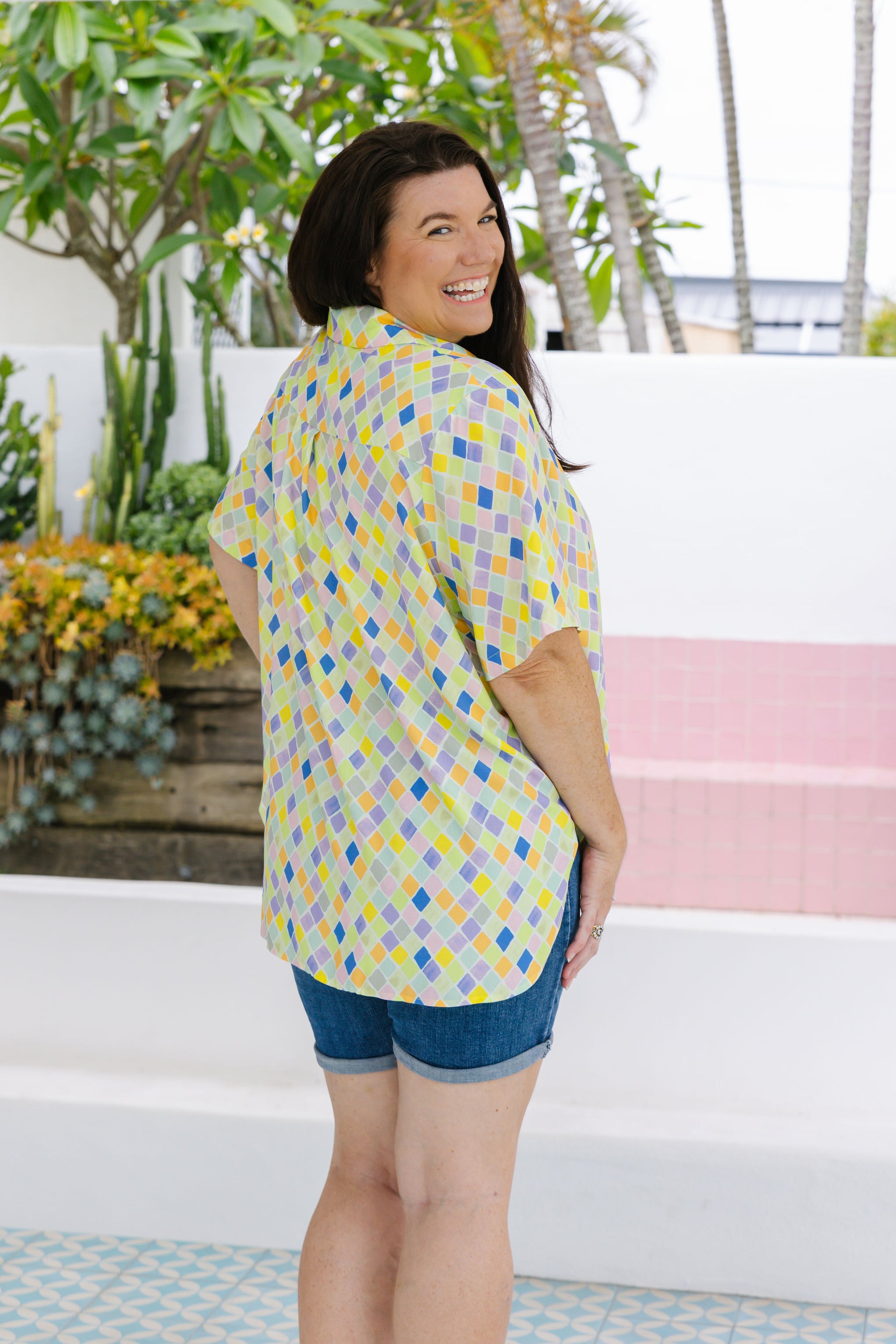 Samara Shirt in Diced