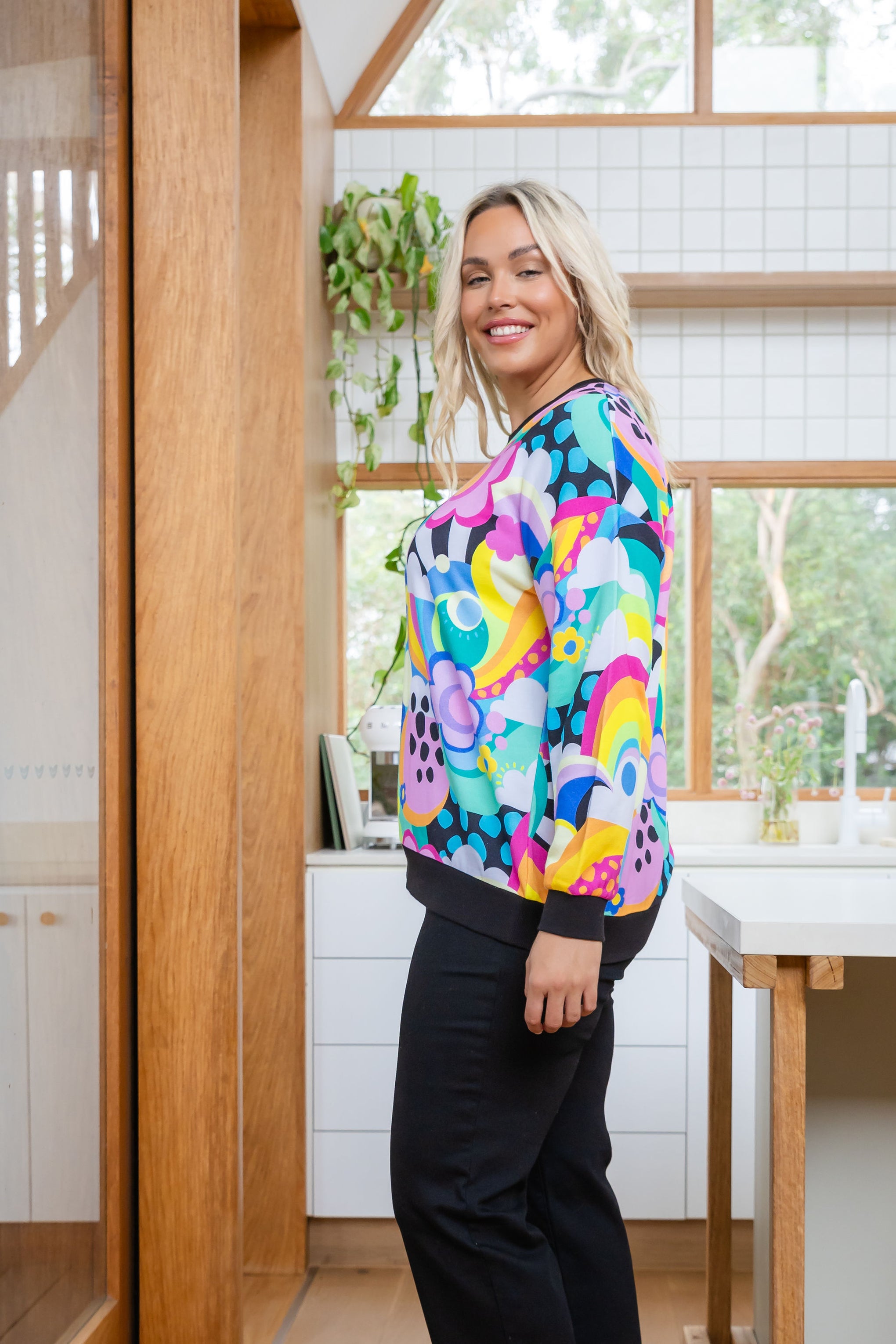 Harper Sweater in Funderland by Kasey Rainbow