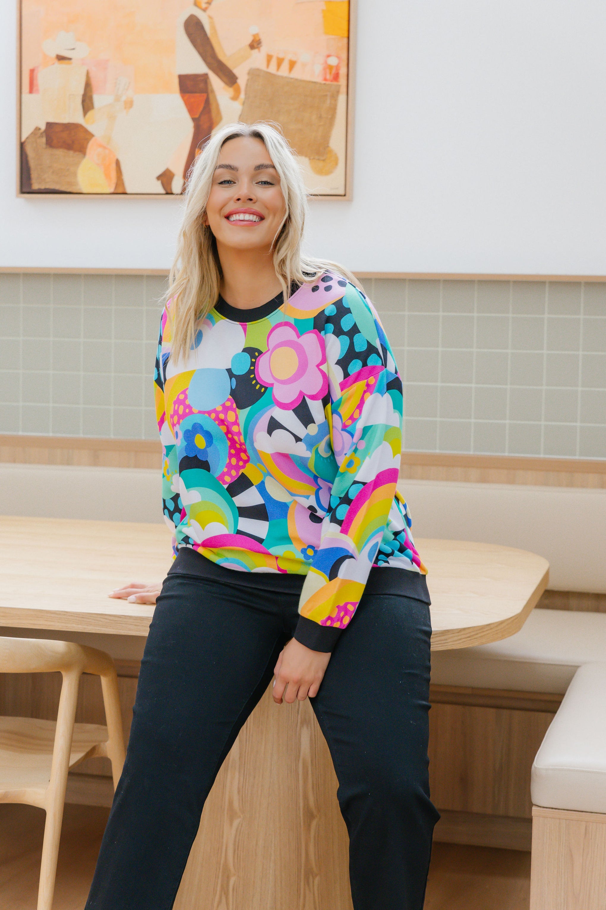 Harper Sweater in Funderland by Kasey Rainbow