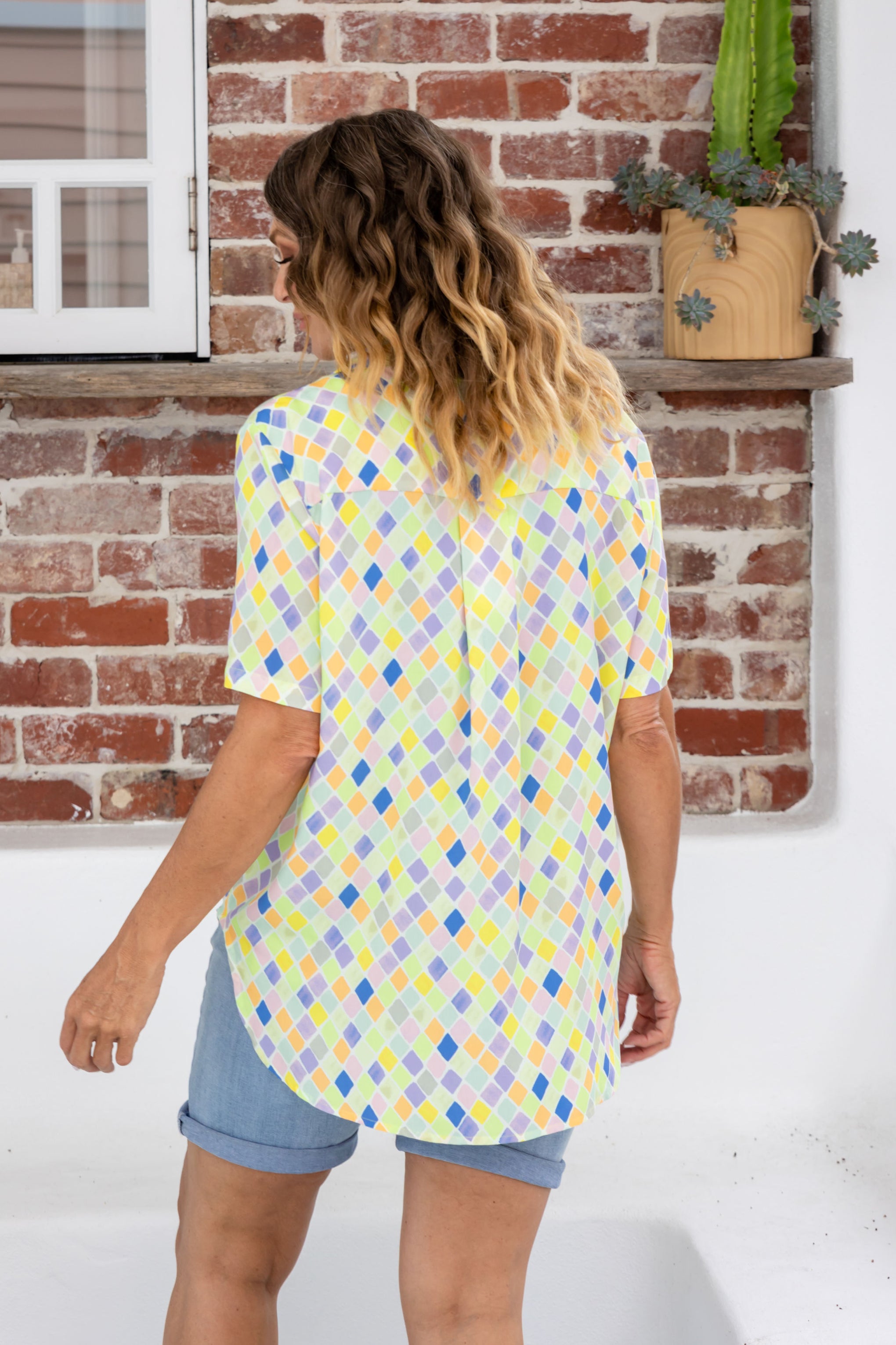 Samara Shirt in Diced