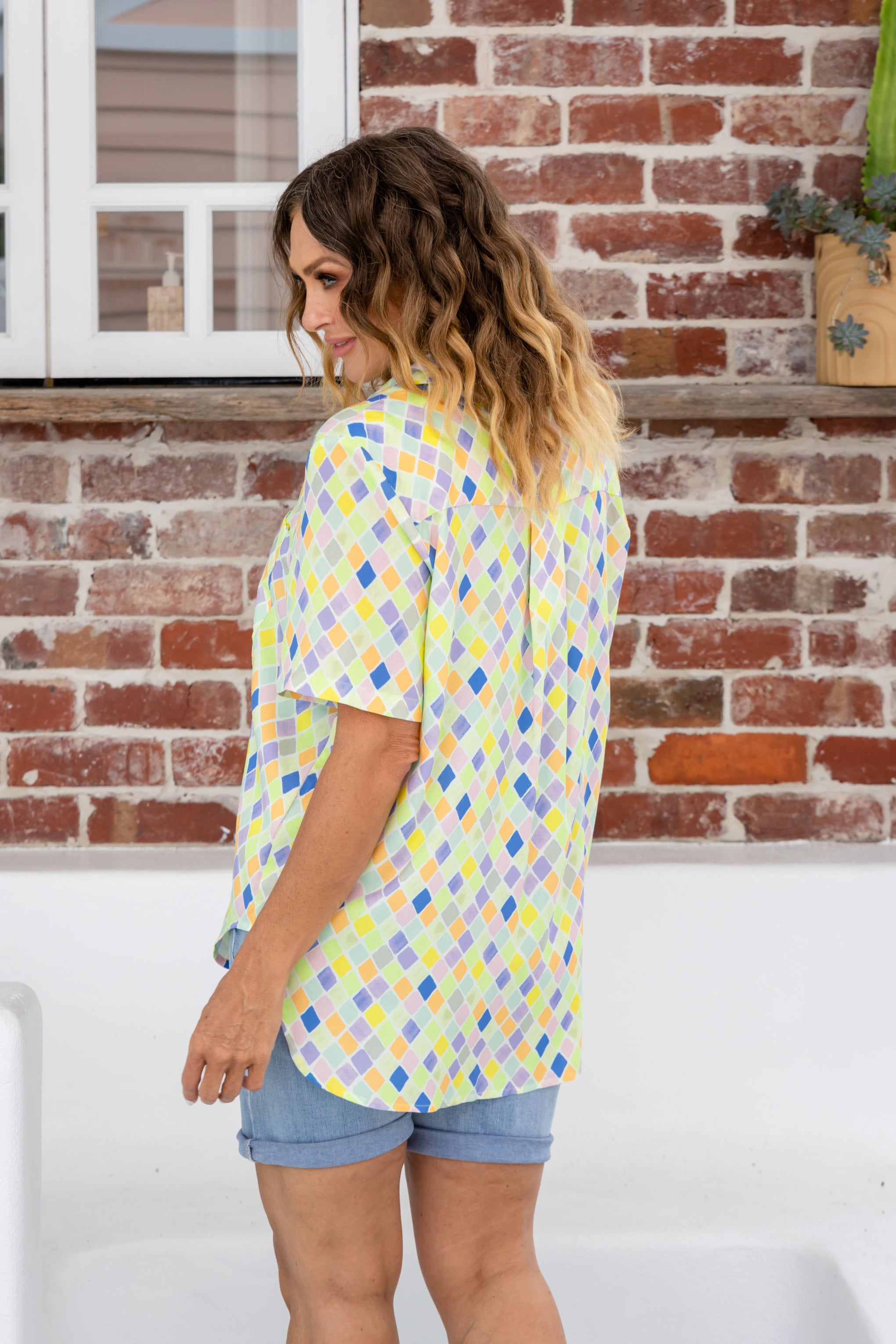 Samara Shirt in Diced