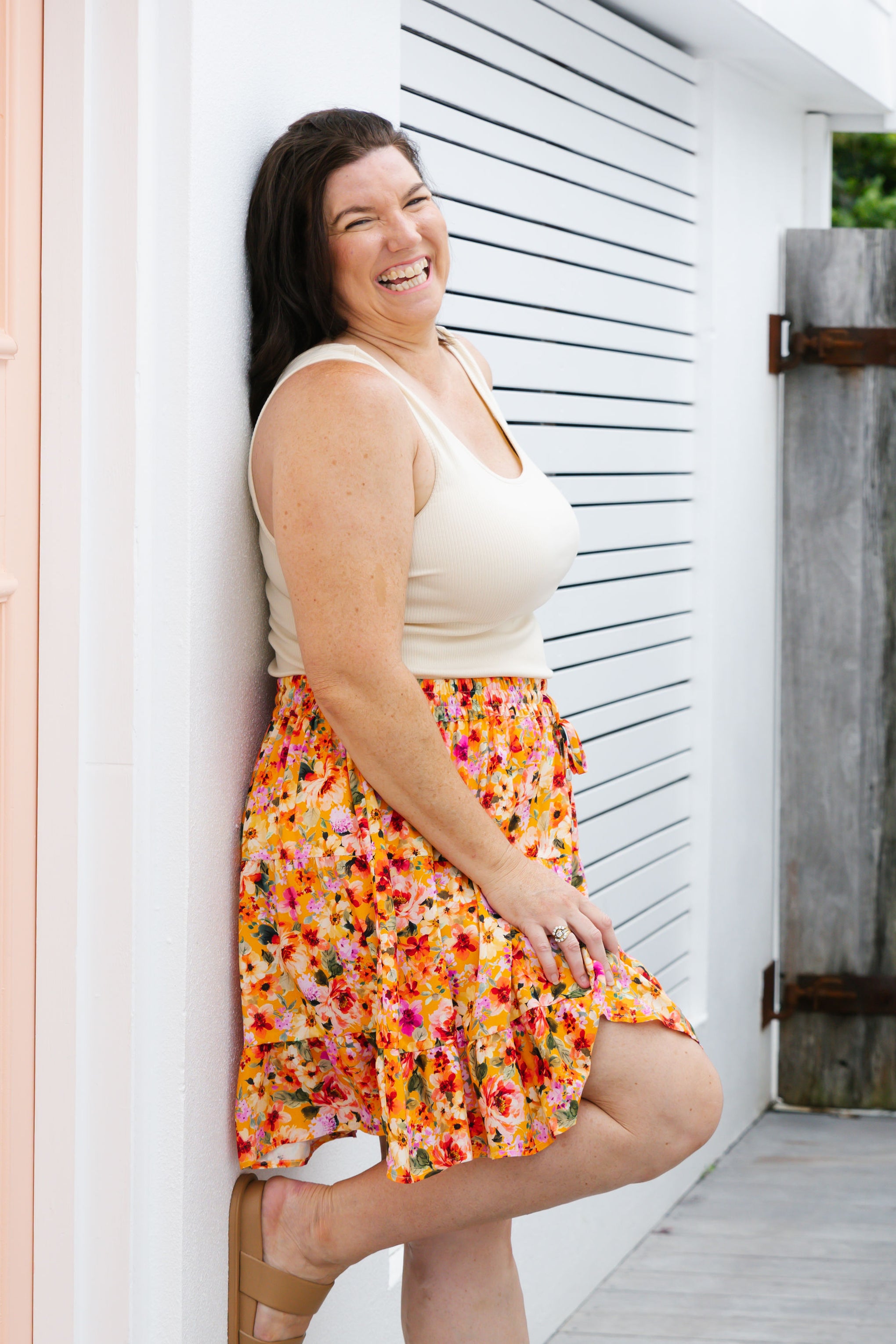 Nicole Skirt in Sunshine Floral