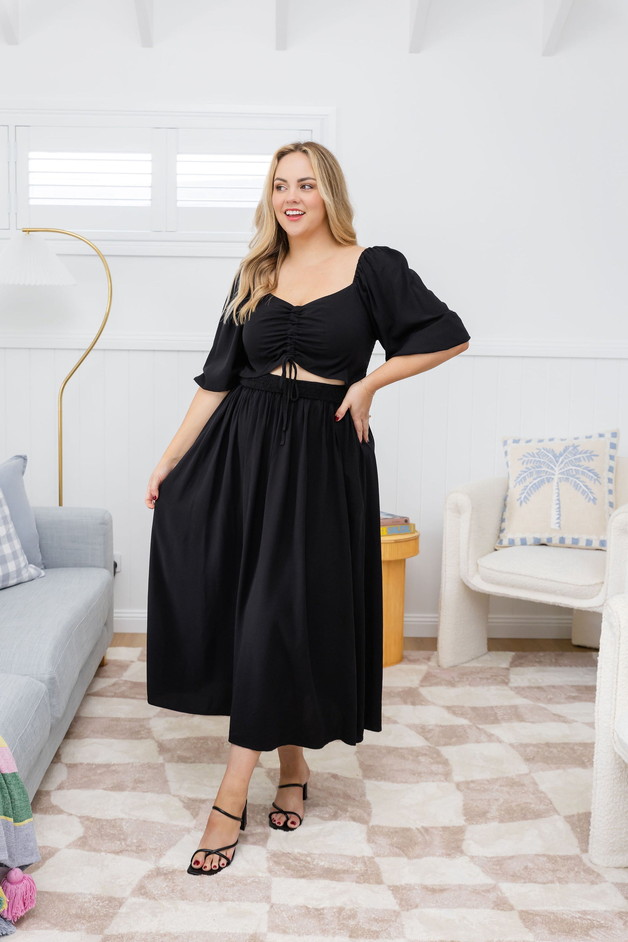 Pippa Cut Out Dress in Black
