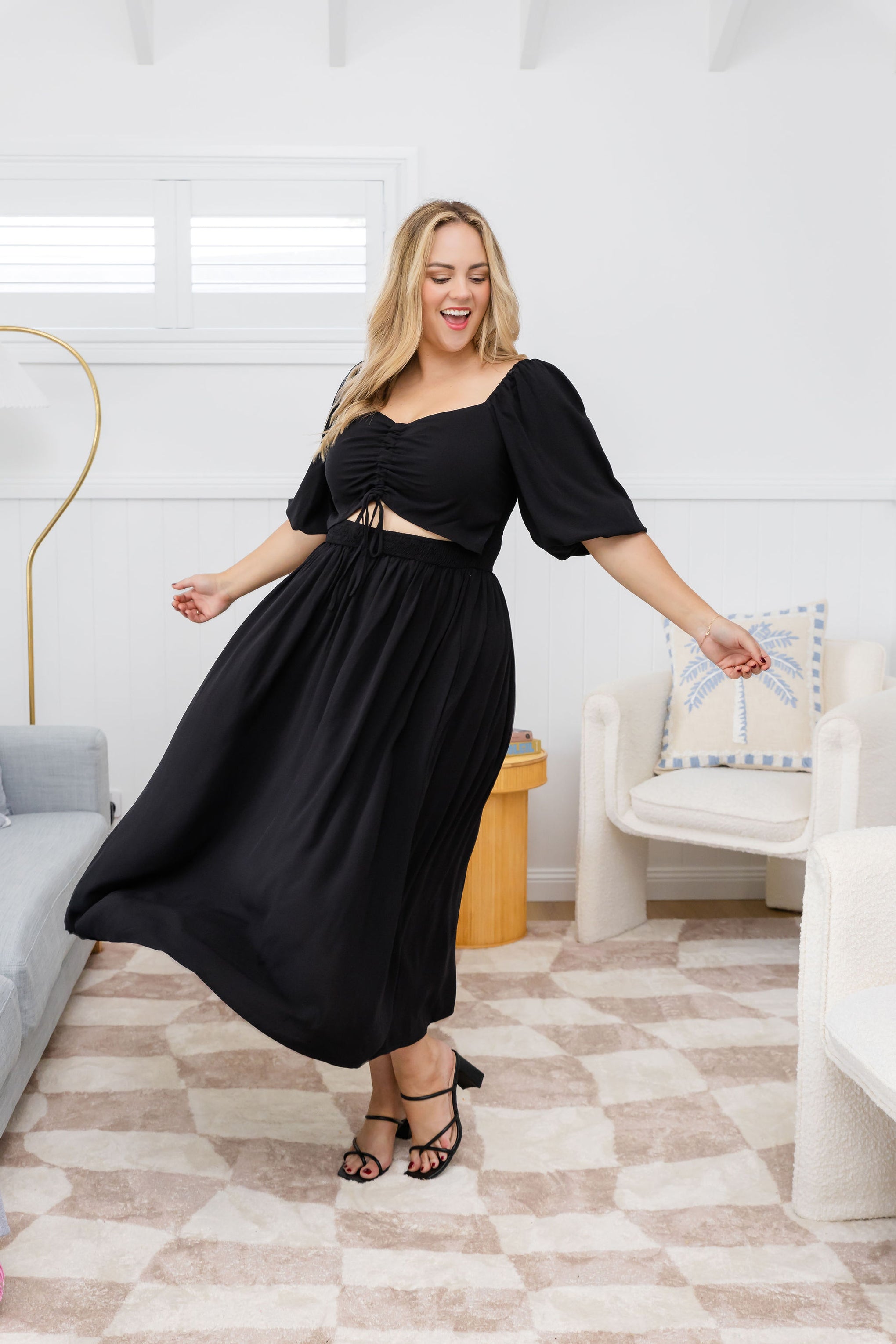 Pippa Cut Out Dress in Black